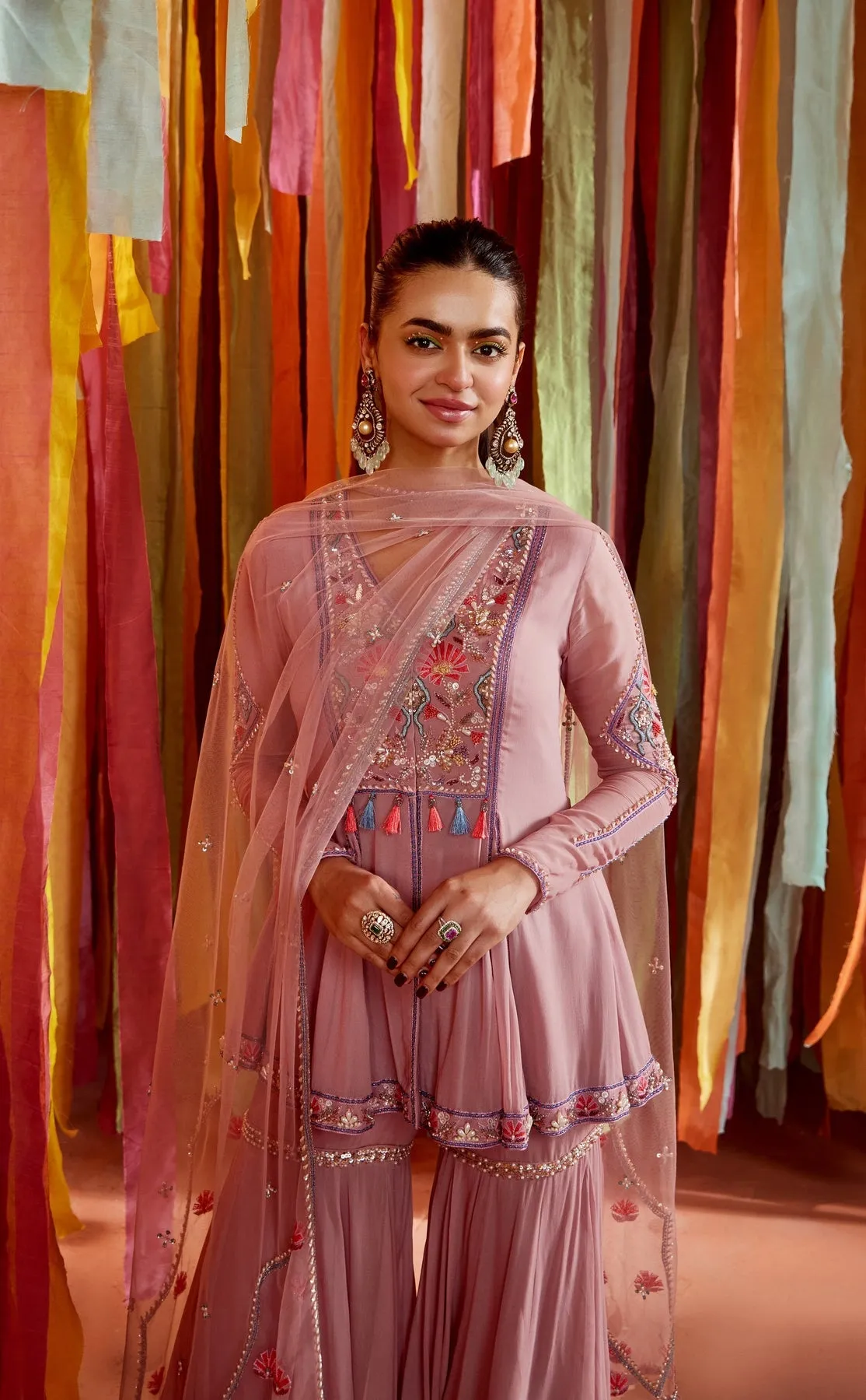Mauve Kurta and Sharara Set sold by Market