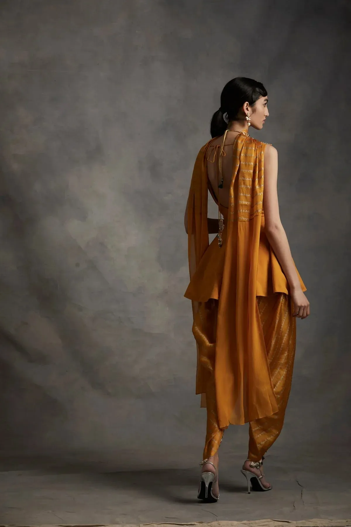 Haldi Embroidered Peplum & Dhoti sold by Market product image thumbnail 2