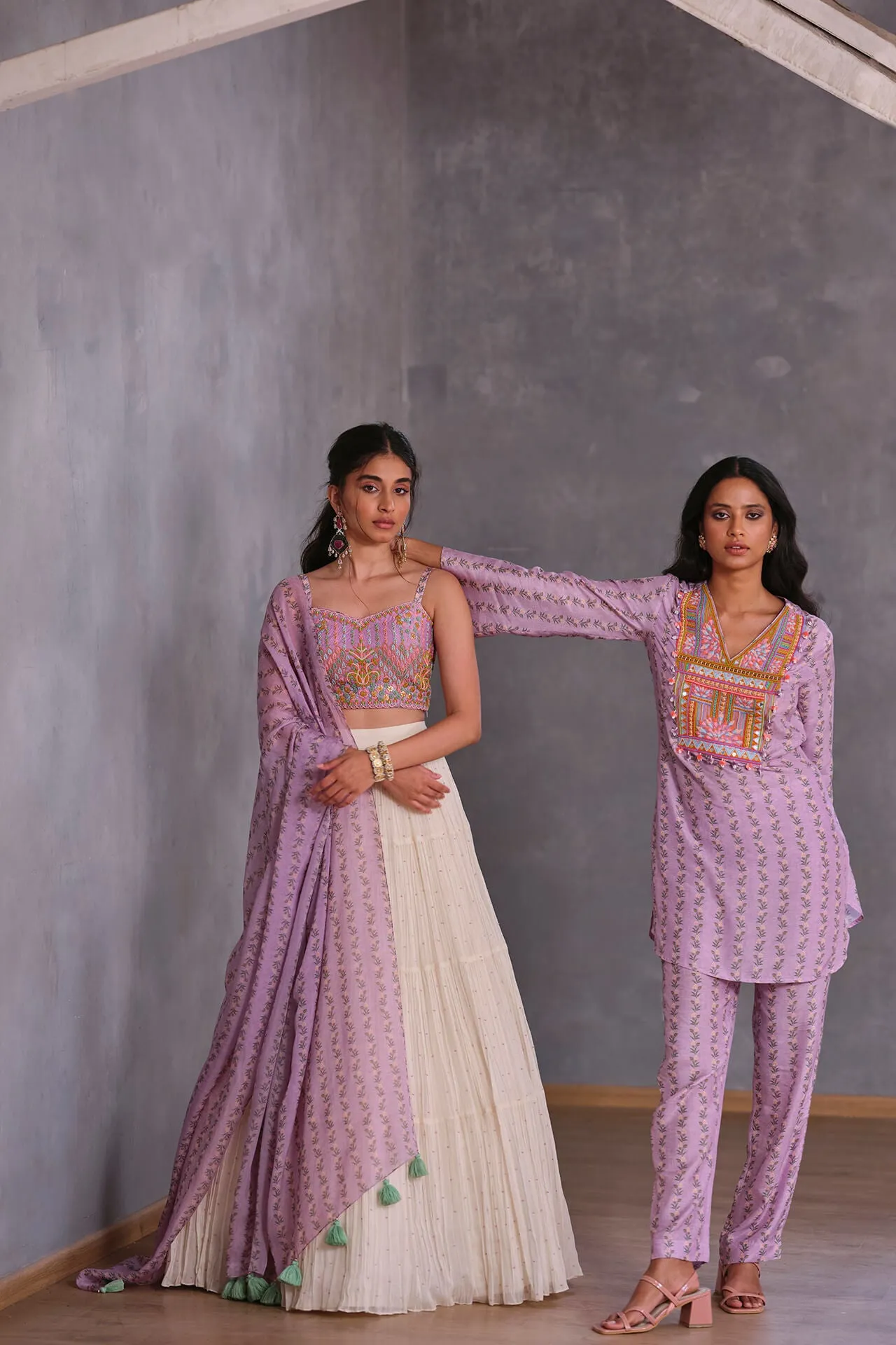 Sea Lavender Lengha sold by Market product image thumbnail 3