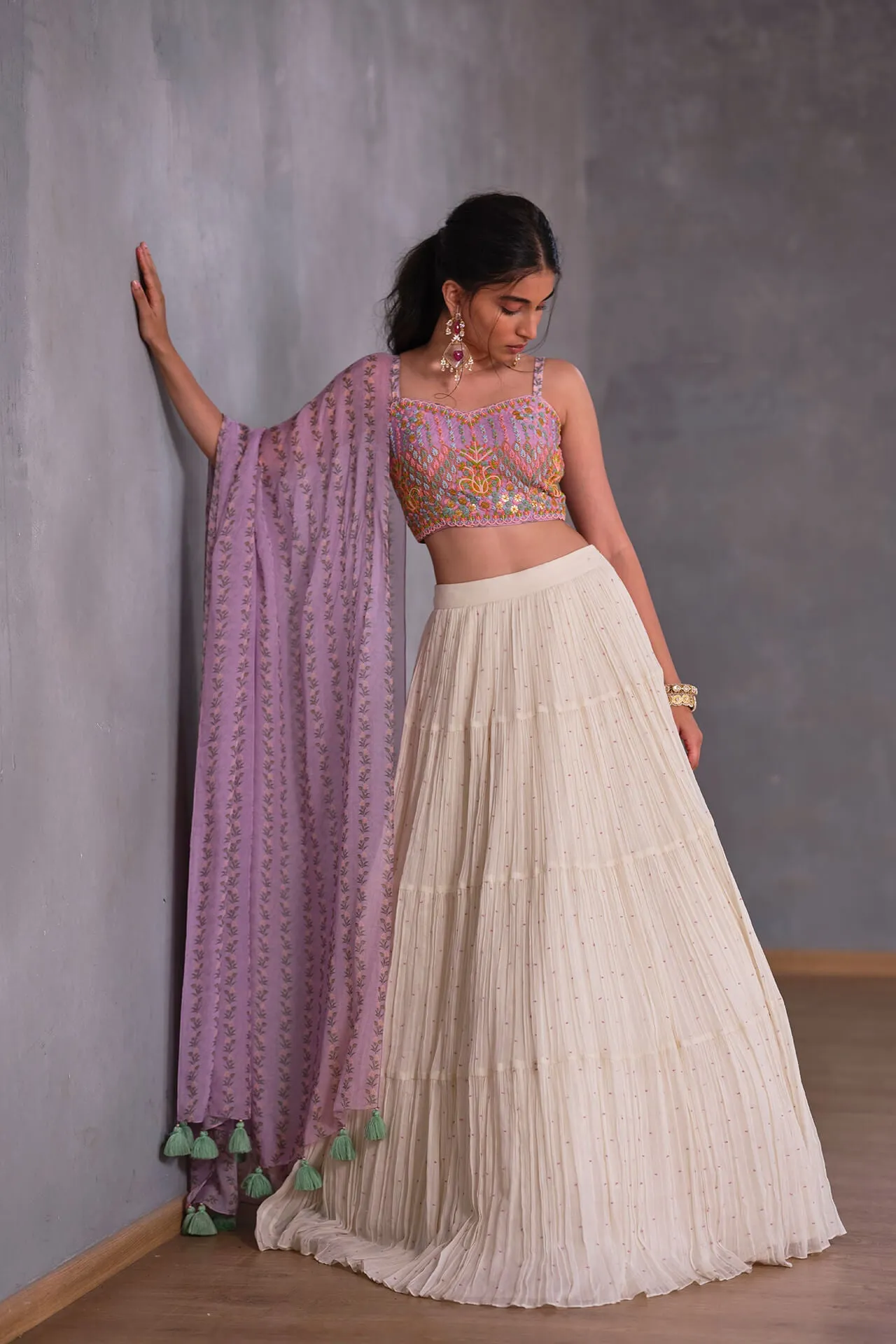 Sea Lavender Lengha sold by Market