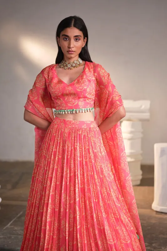 Pink Rose Lengha sold by Market