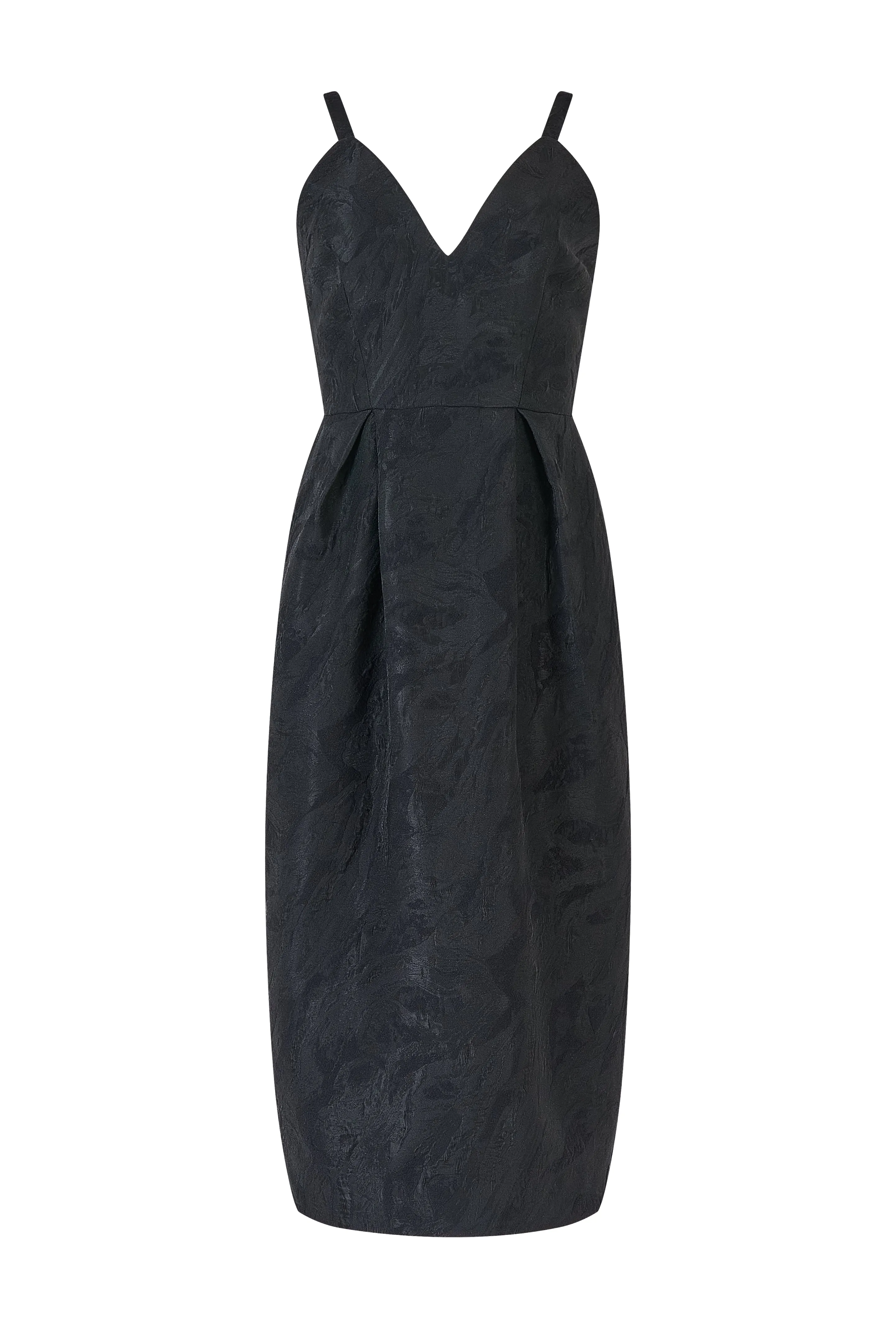 Tulip Waist Dress in Textured Jacquard sold by Rosie Assoulin product image thumbnail 2