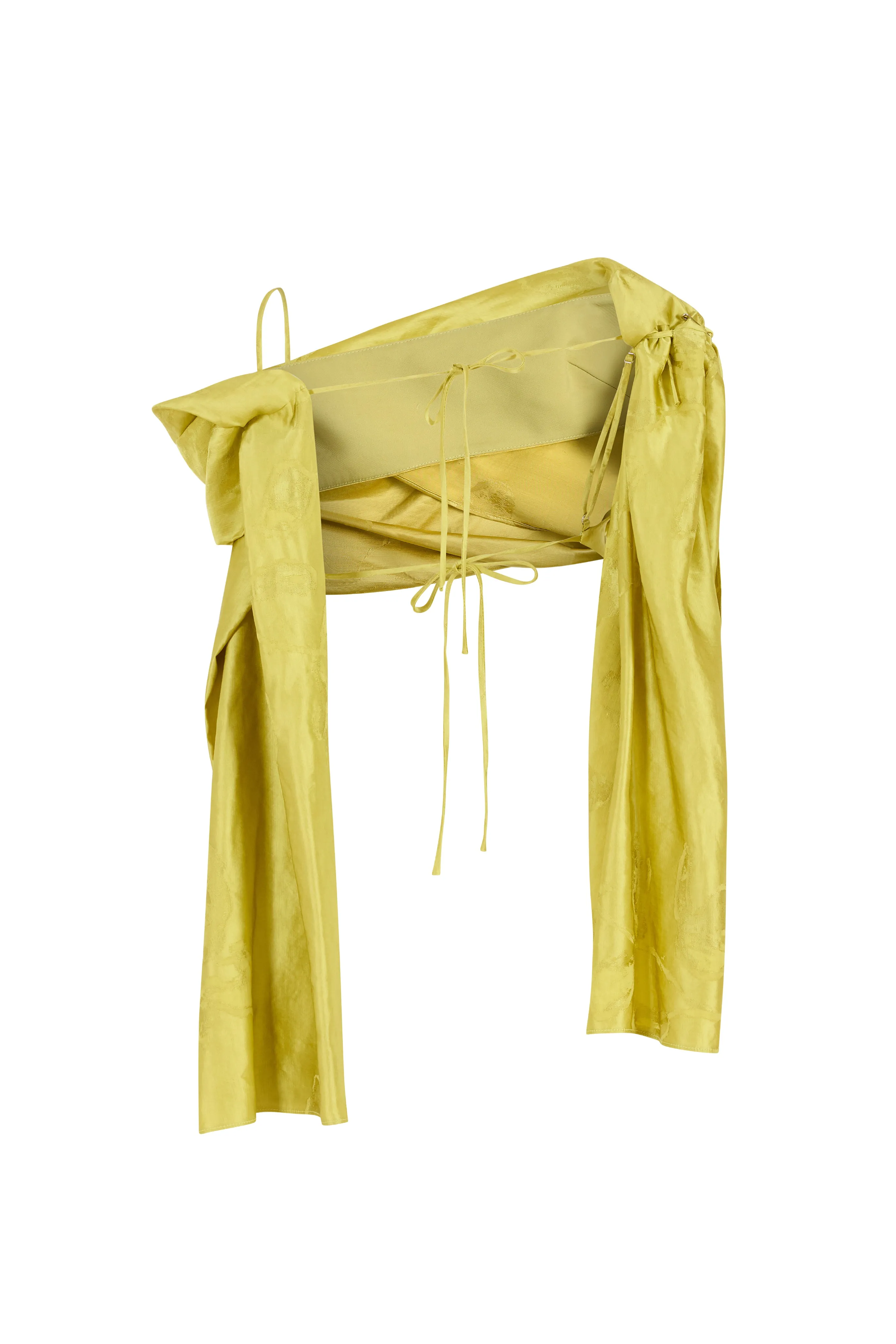 Throw Me Over Your Shoulder Top in Paintbrush Jacquard sold by Rosie Assoulin product image thumbnail 2