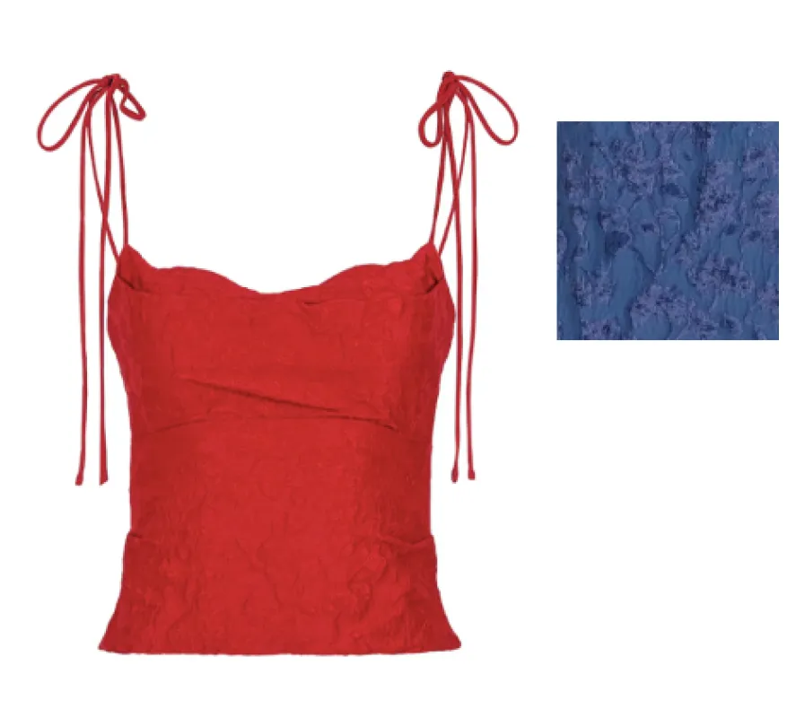 Cami Top in Floral Cloque made by Rosie Assoulin