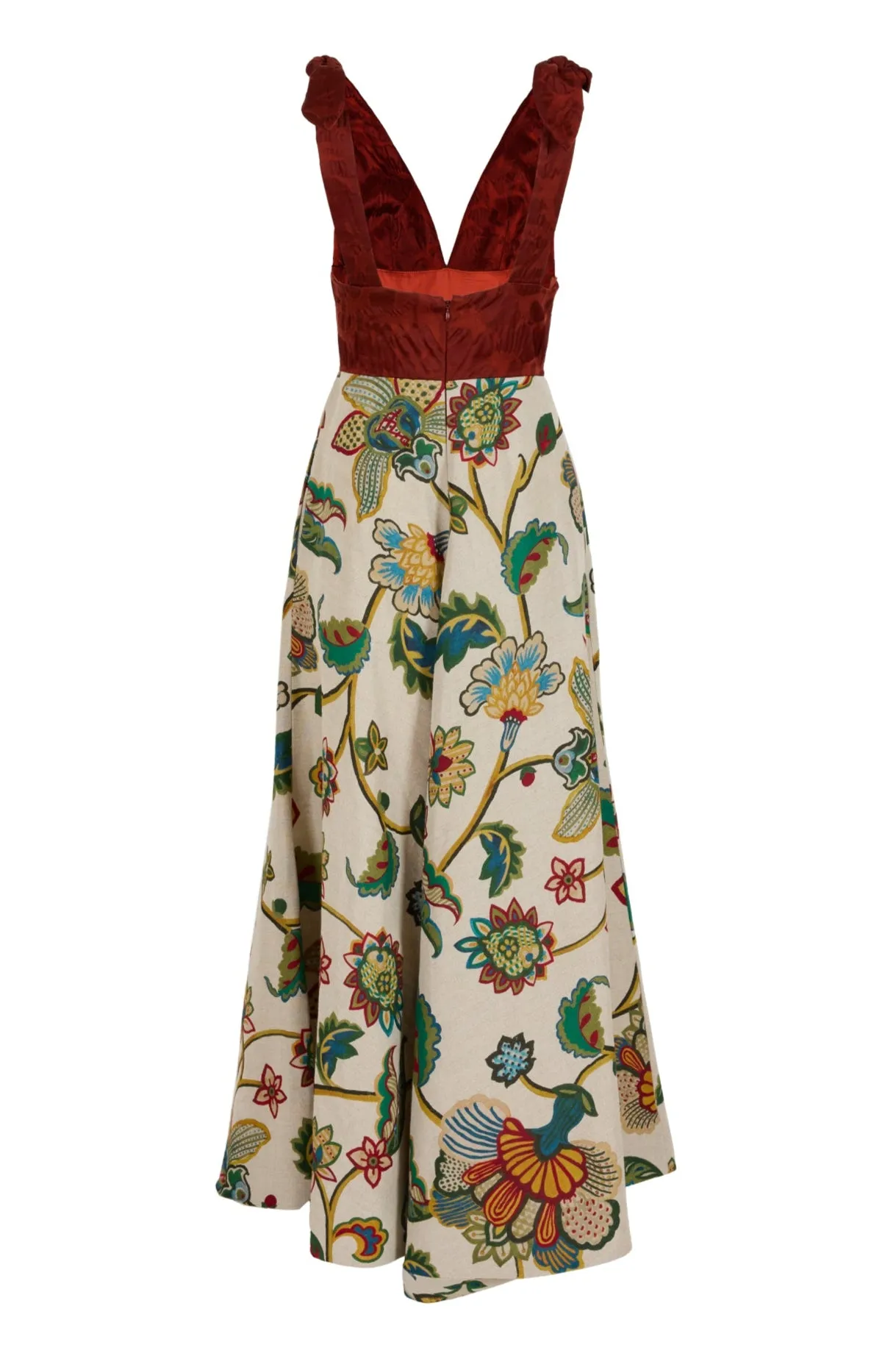 To the Maxi Dress in Linen Floral Tapestry sold by Rosie Assoulin product image thumbnail 2