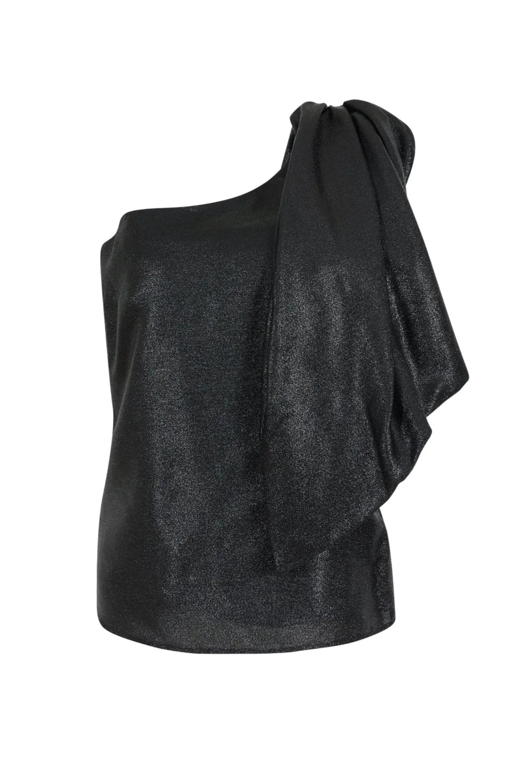 Hustle & Bustle Top in Lurex Georgette sold by Rosie Assoulin