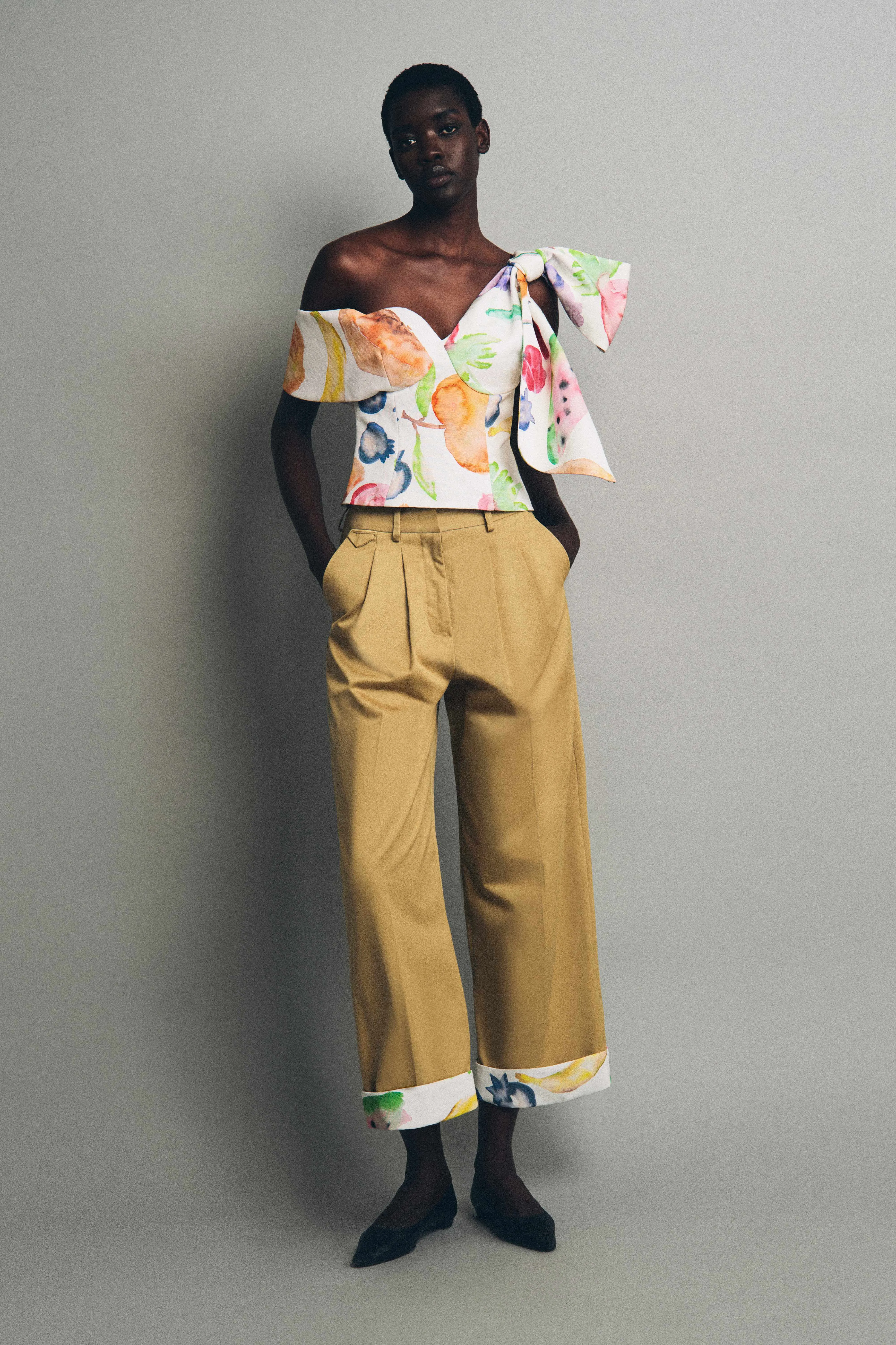 Loop-dy Loo Top in Fruit Cotton Faille sold by Rosie Assoulin