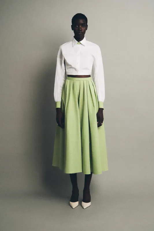 Gussied Up Button Down in Heavy Cotton Poplin made by Rosie Assoulin