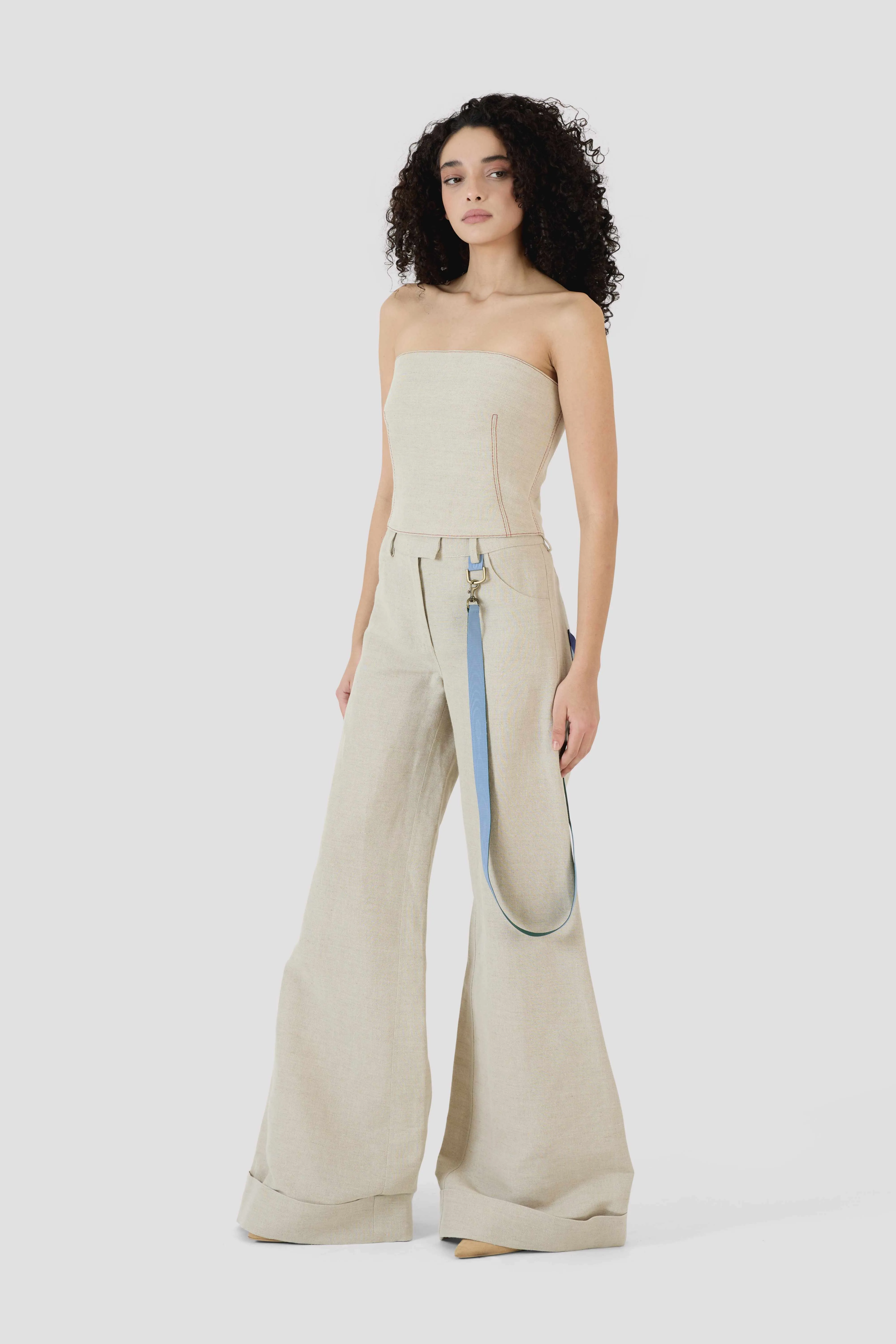 Venus Top in Linen Canvas sold by Rosie Assoulin product image thumbnail 5