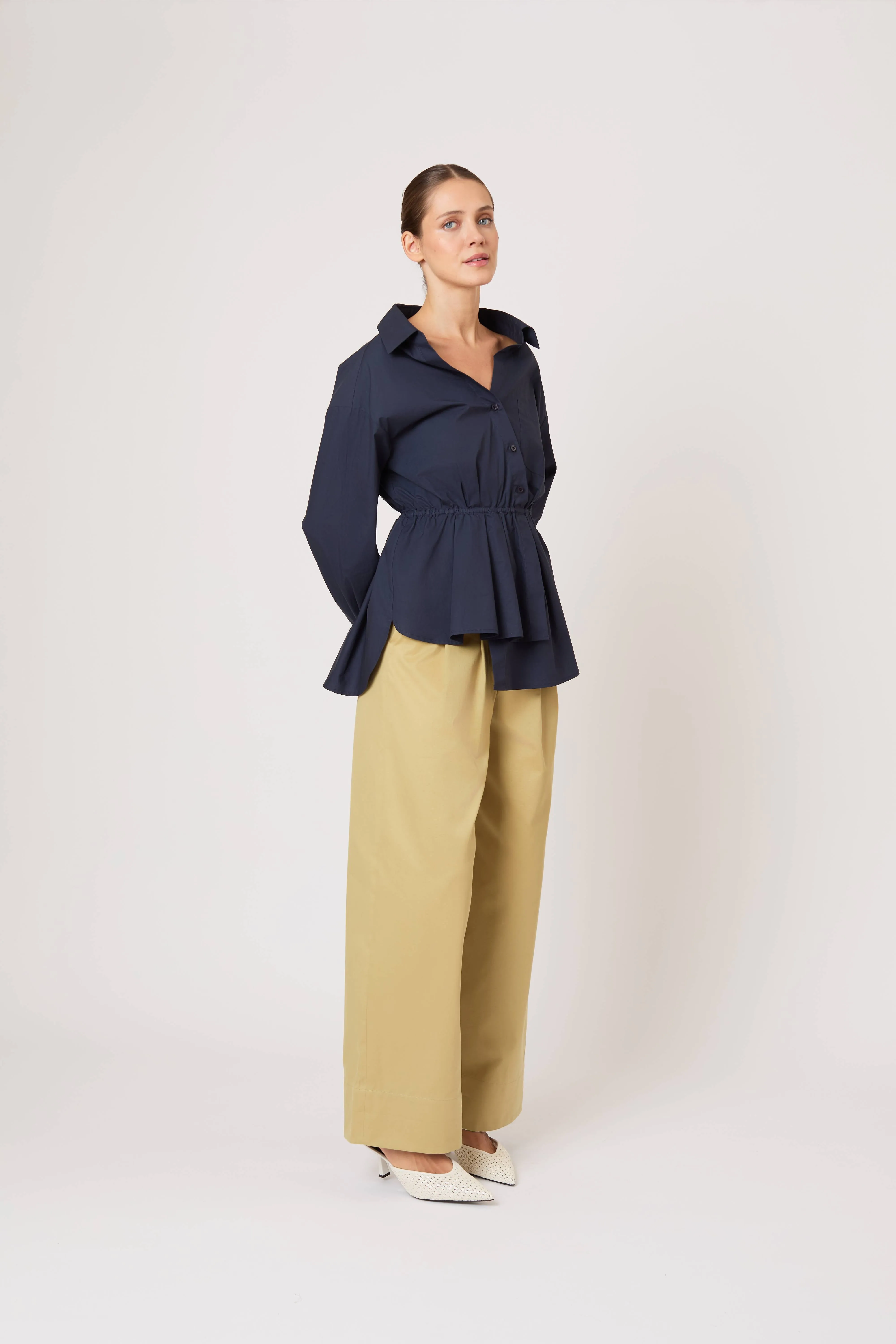 Falling off the Shoulder Top in Cotton Taffeta sold by Rosie Assoulin product image thumbnail 5