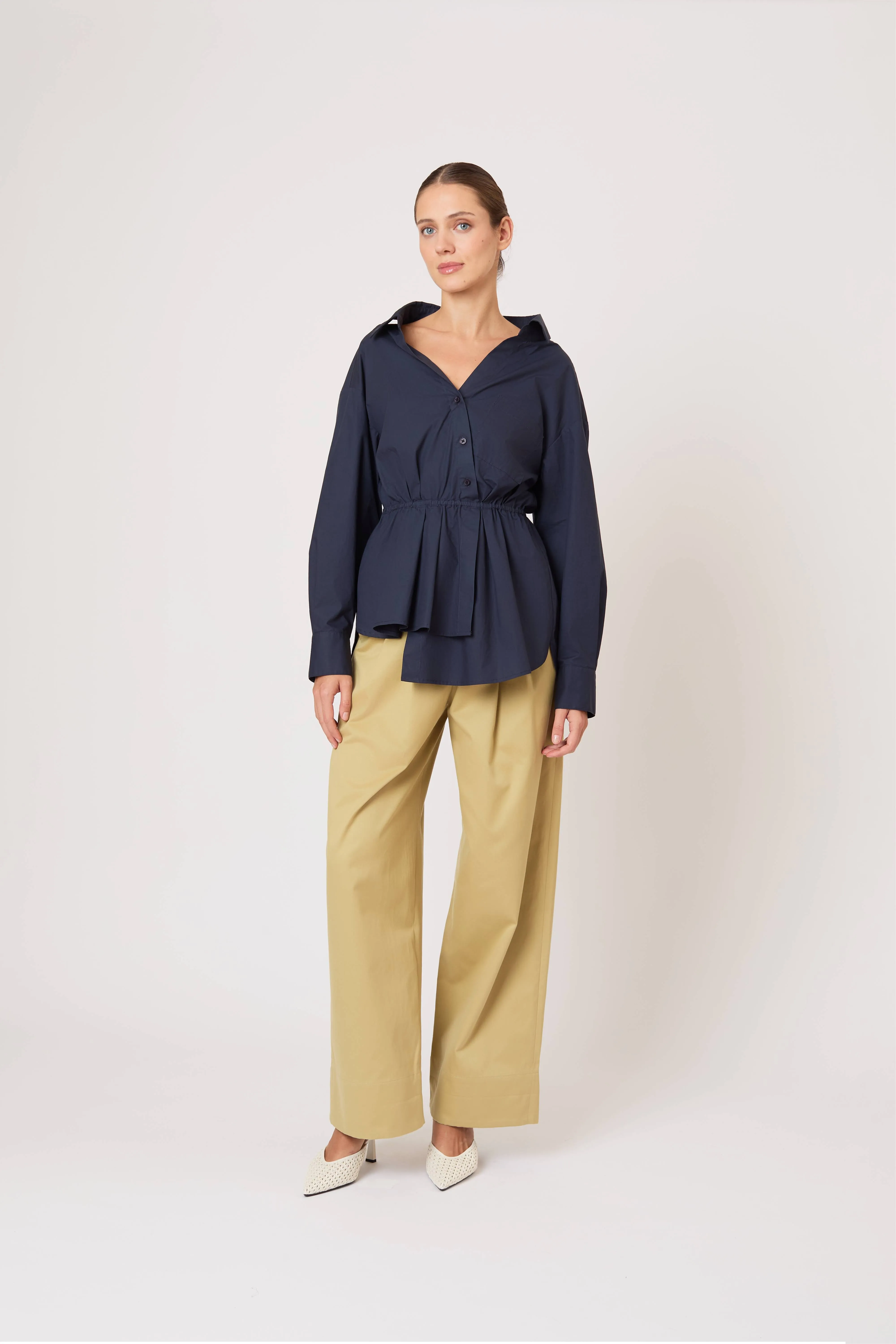 Falling off the Shoulder Top in Cotton Taffeta sold by Rosie Assoulin product image thumbnail 3