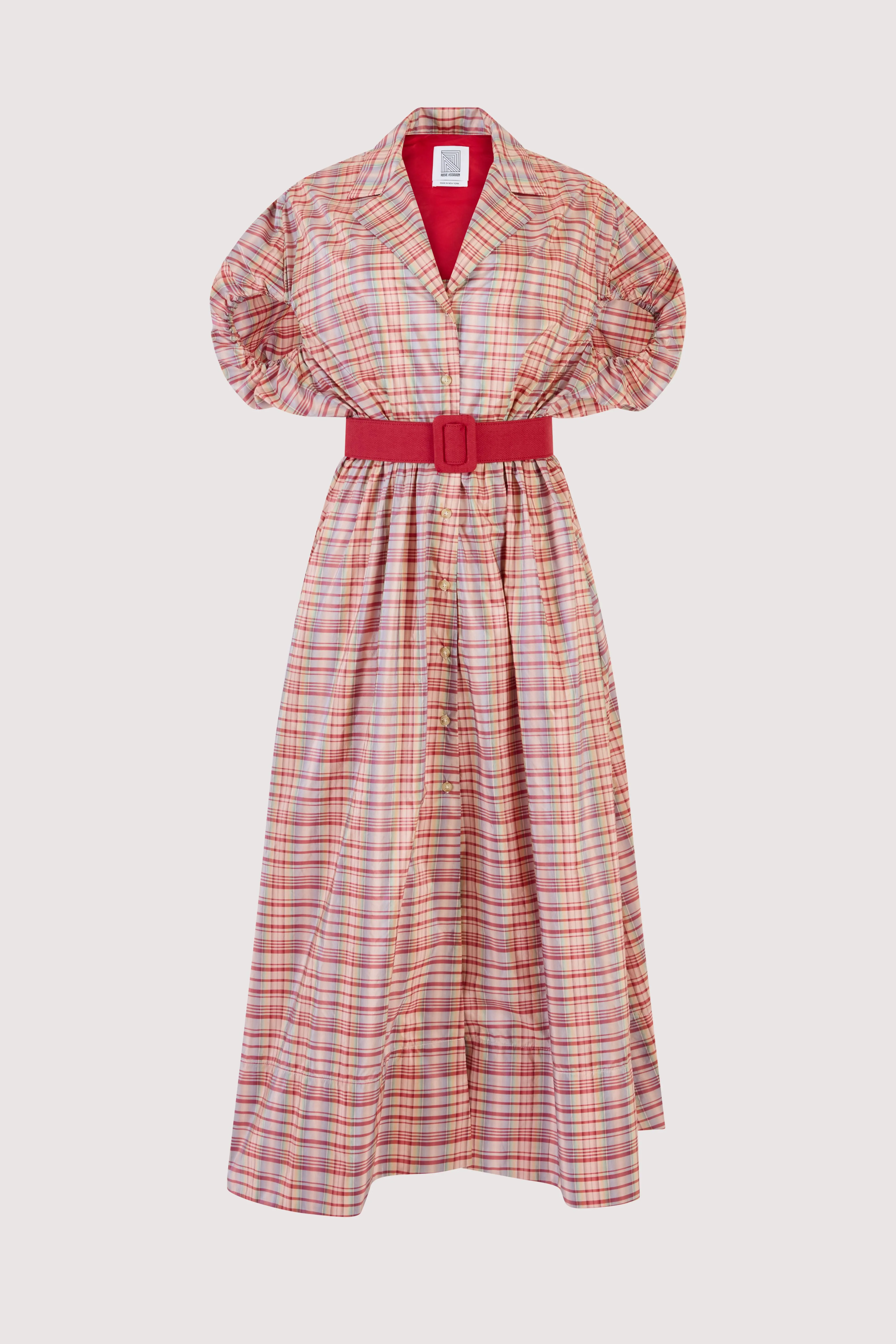 Wind at Your Back Dress in Ombre Plaid Silk Taffeta sold by Rosie Assoulin product image thumbnail 2