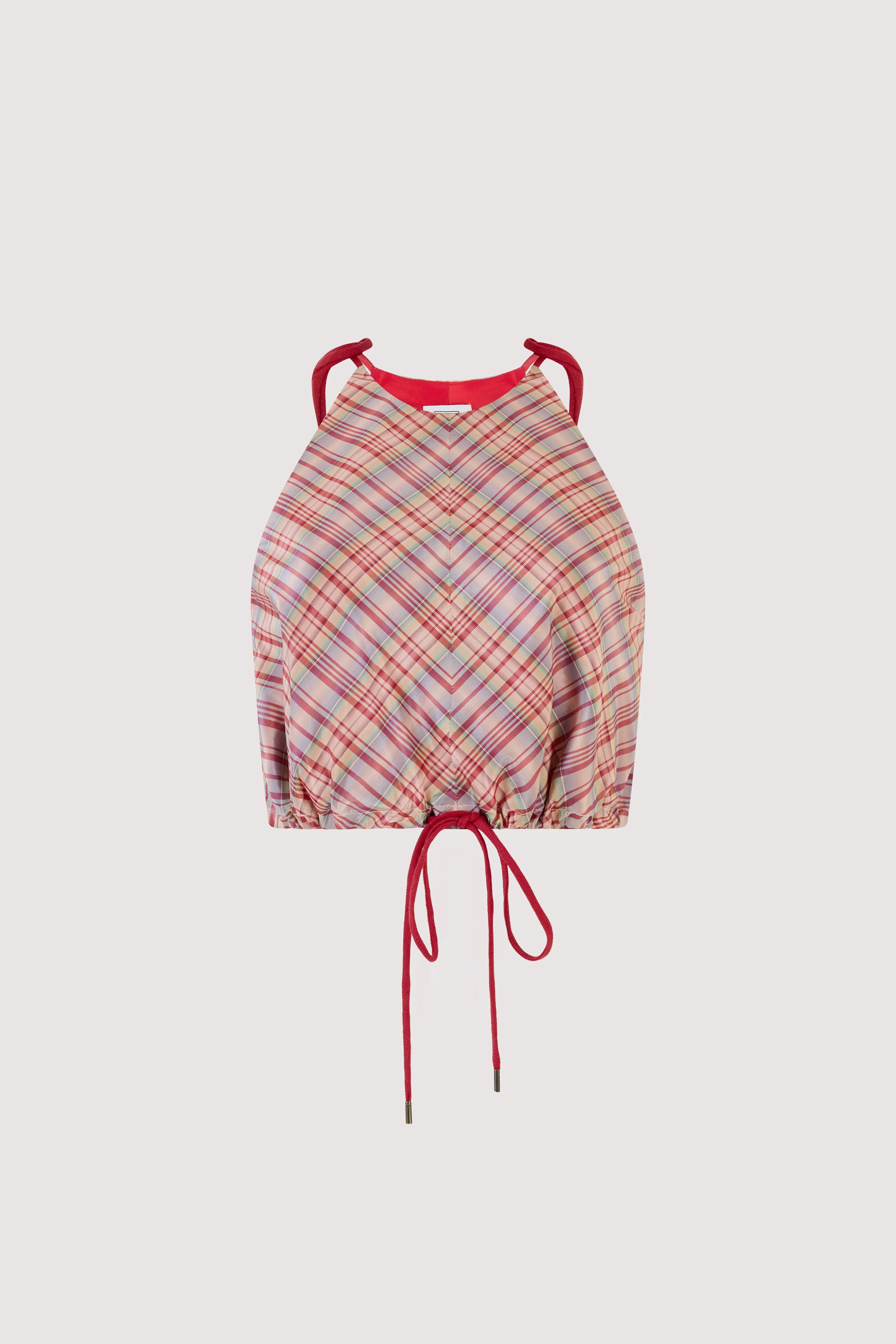 Draw Me Closer Top in Ombre Plaid Silk Taffeta sold by Rosie Assoulin product image thumbnail 2