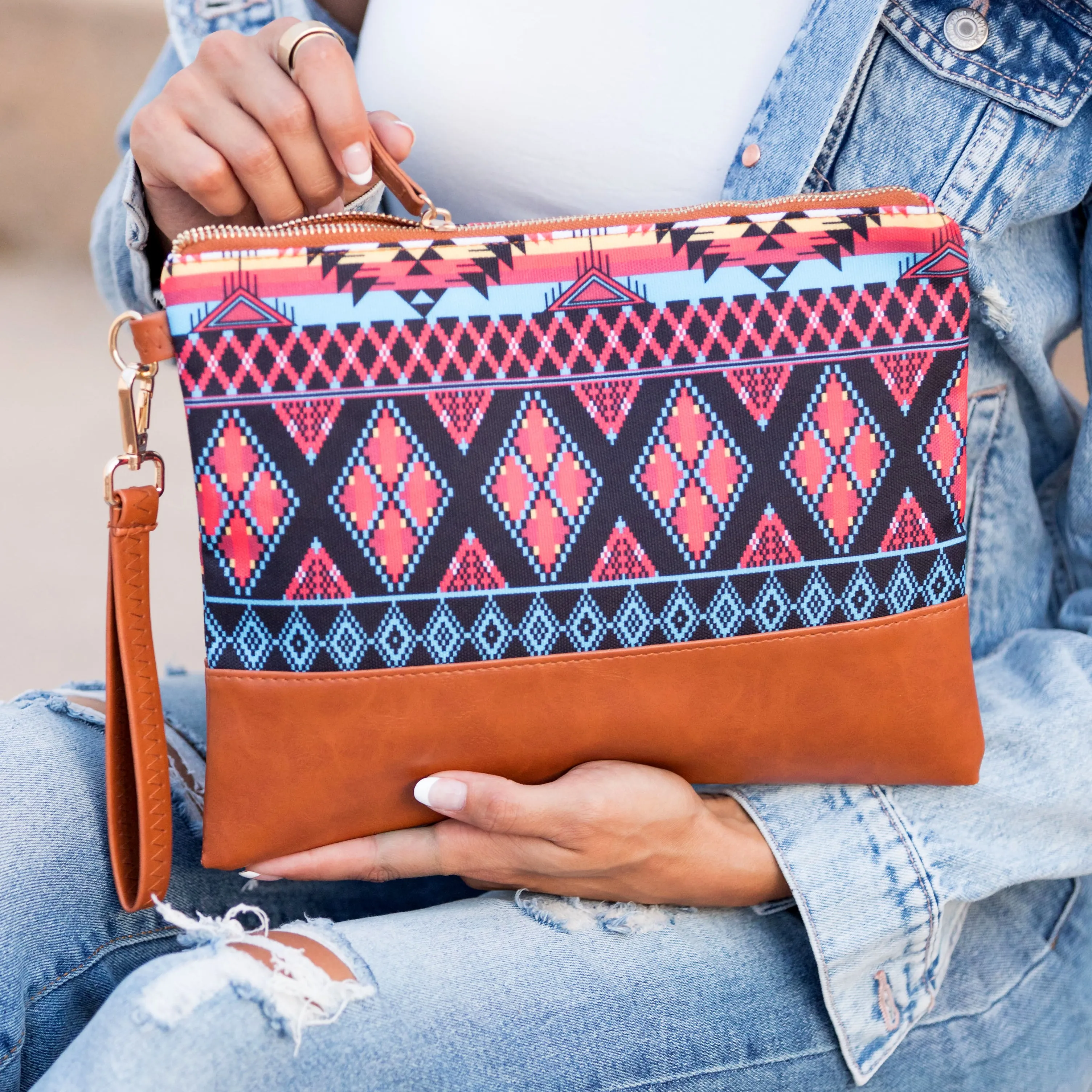 Aztec Boho Clutch sold by Allis Corner product image thumbnail 3