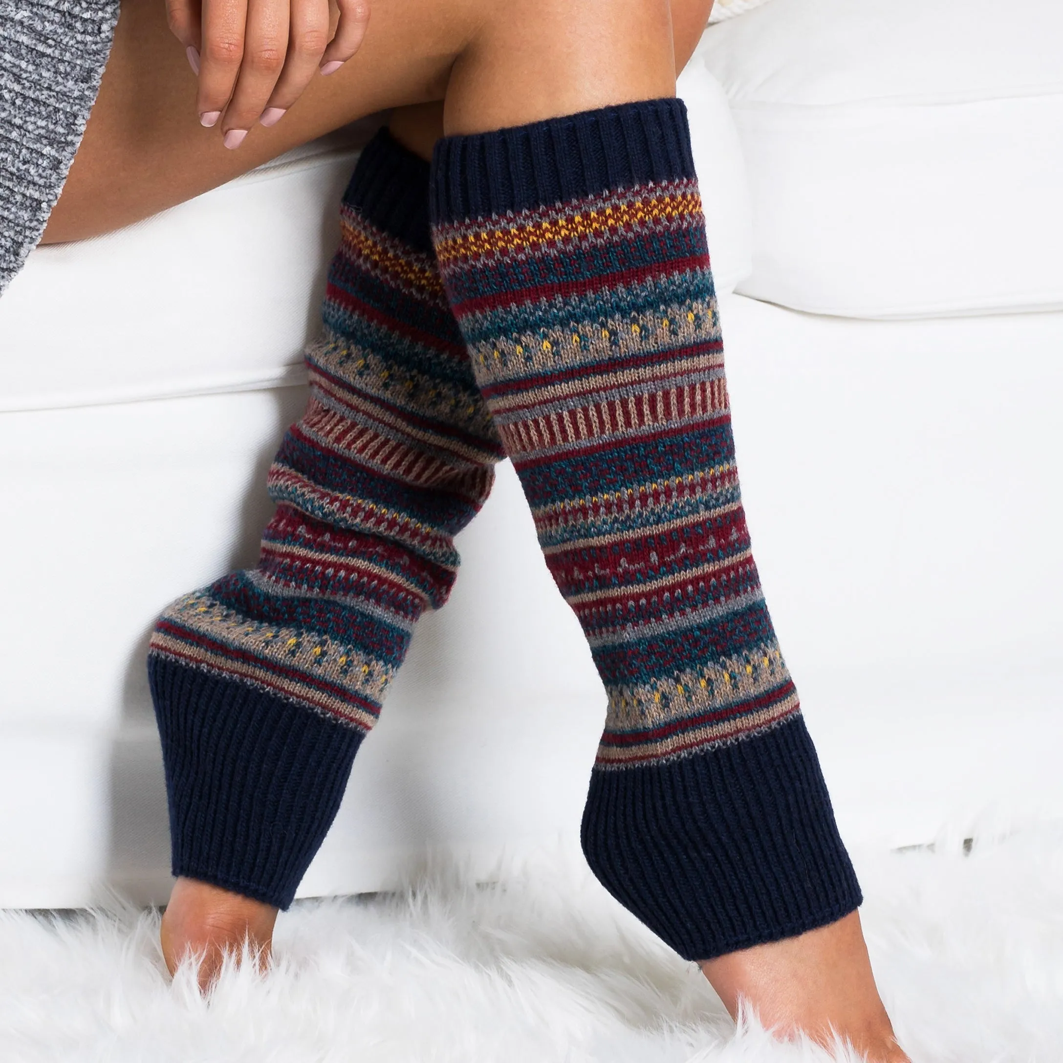 Fairisle Leg Warmers sold by Allis Corner product image thumbnail 4