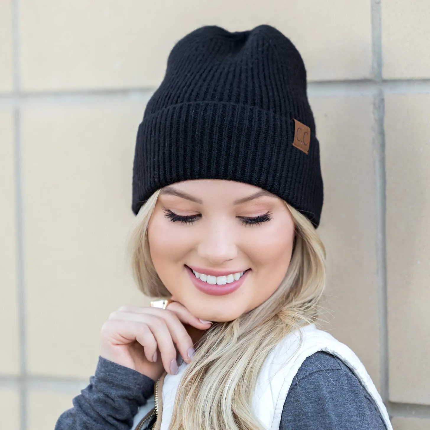 C.C® Fine Yarn Cuff Beanie sold by Allis Corner product image thumbnail 3