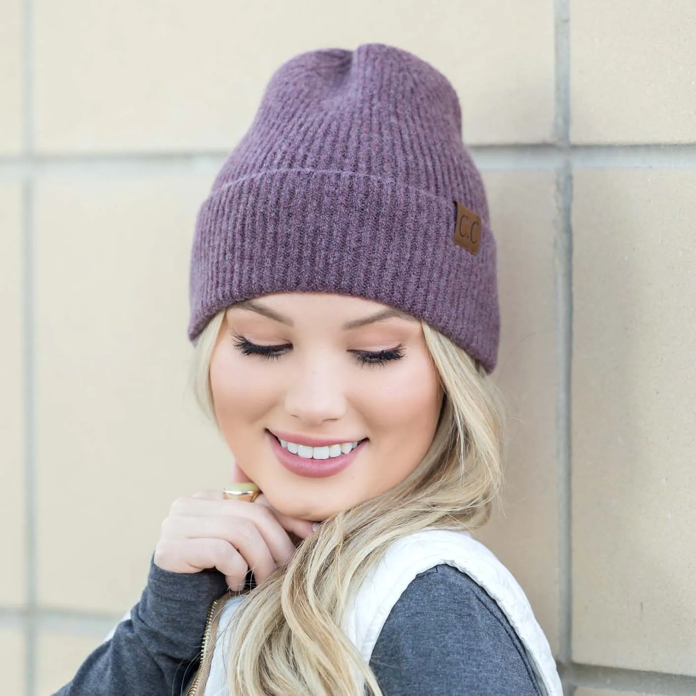 C.C® Fine Yarn Cuff Beanie sold by Allis Corner product image thumbnail 4