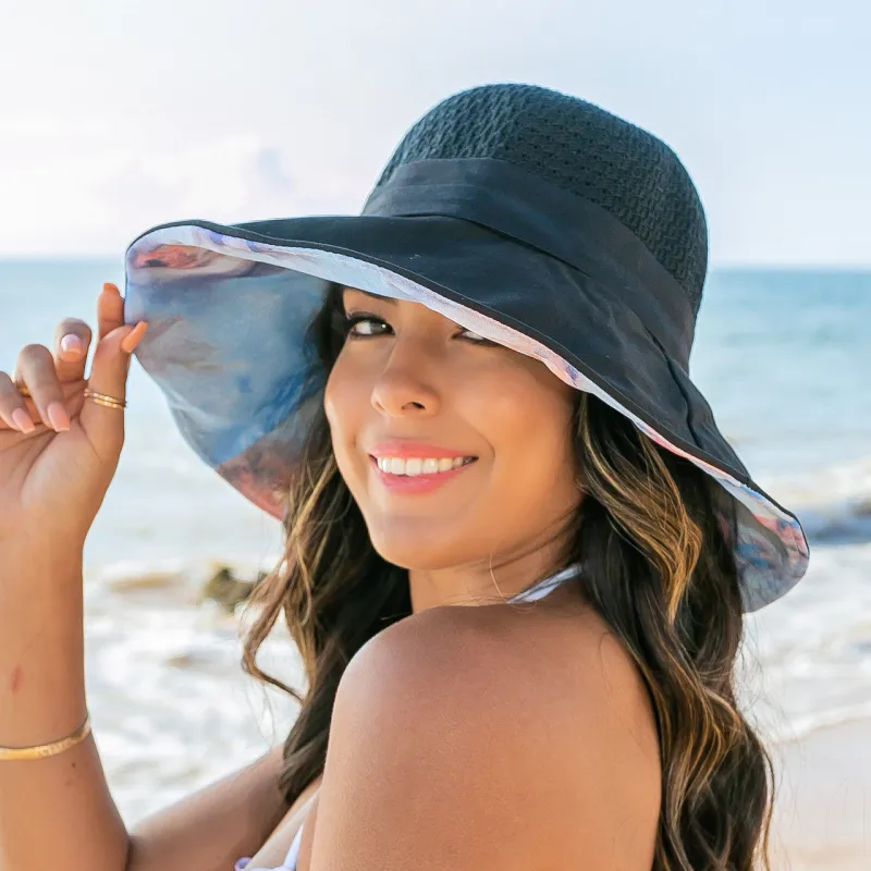 Watercolor Accent Cargo Hat made by Allis Corner