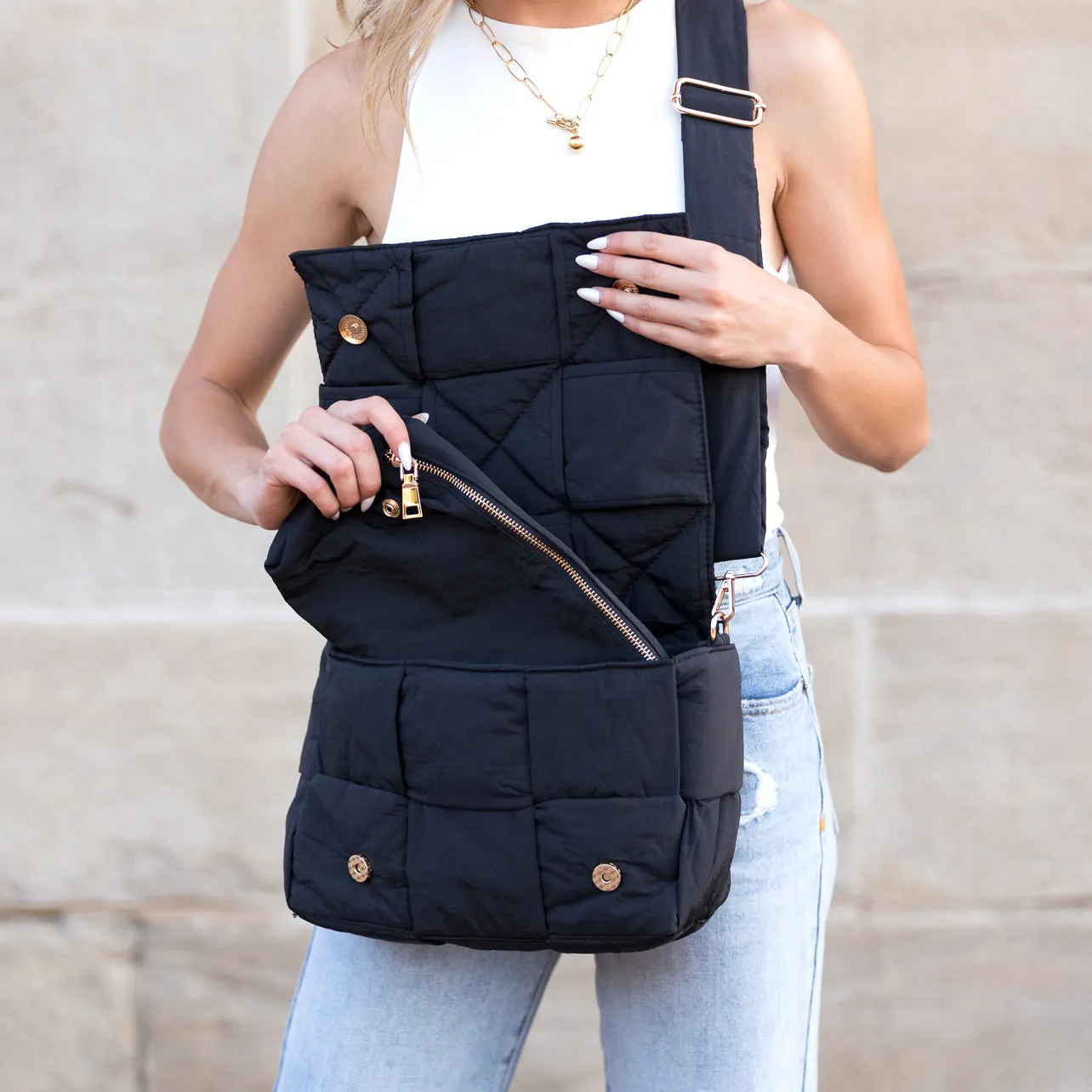 Romy Foldover Puffer Crossbody sold by Allis Corner product image thumbnail 4