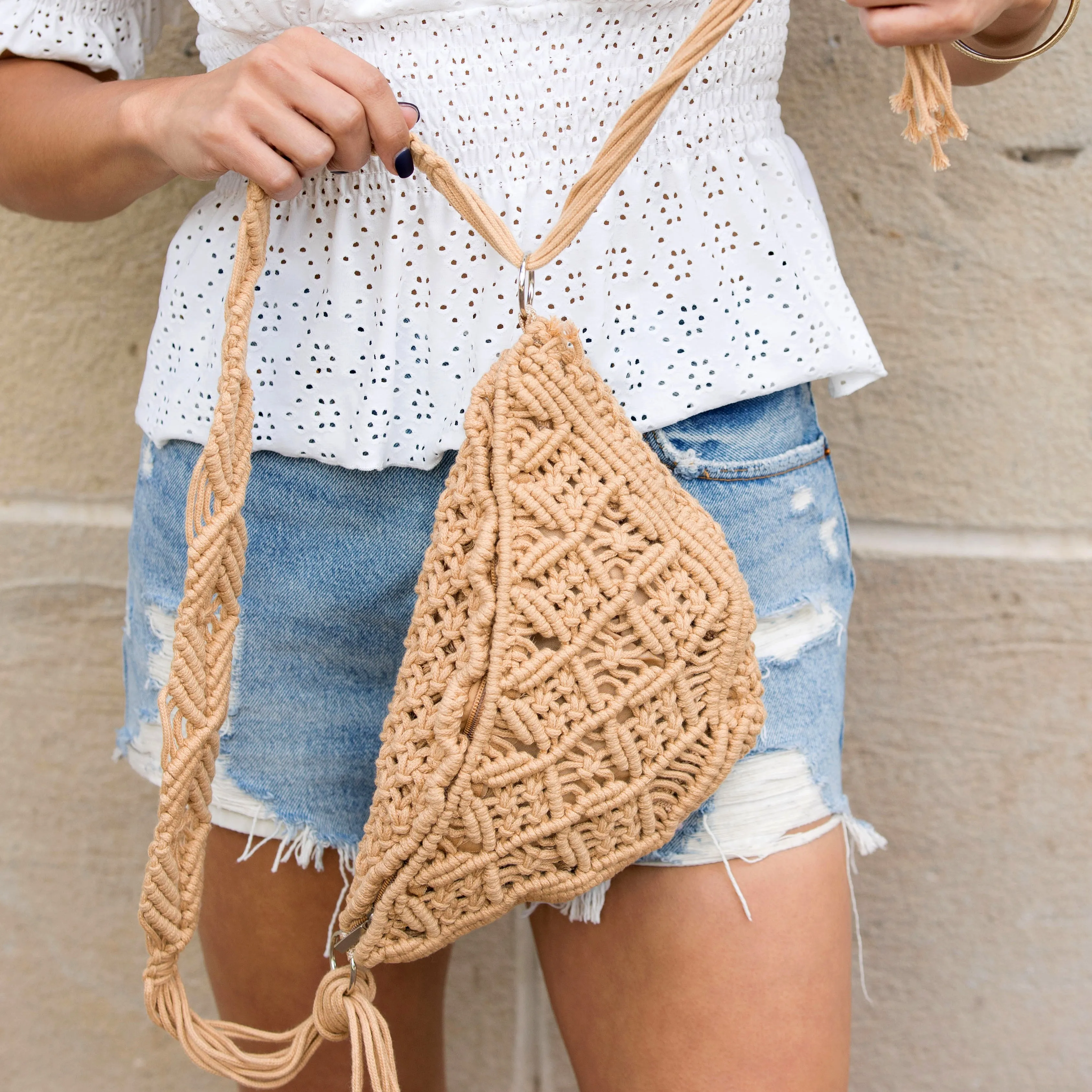 Macrame Sling Bag sold by Allis Corner product image thumbnail 5