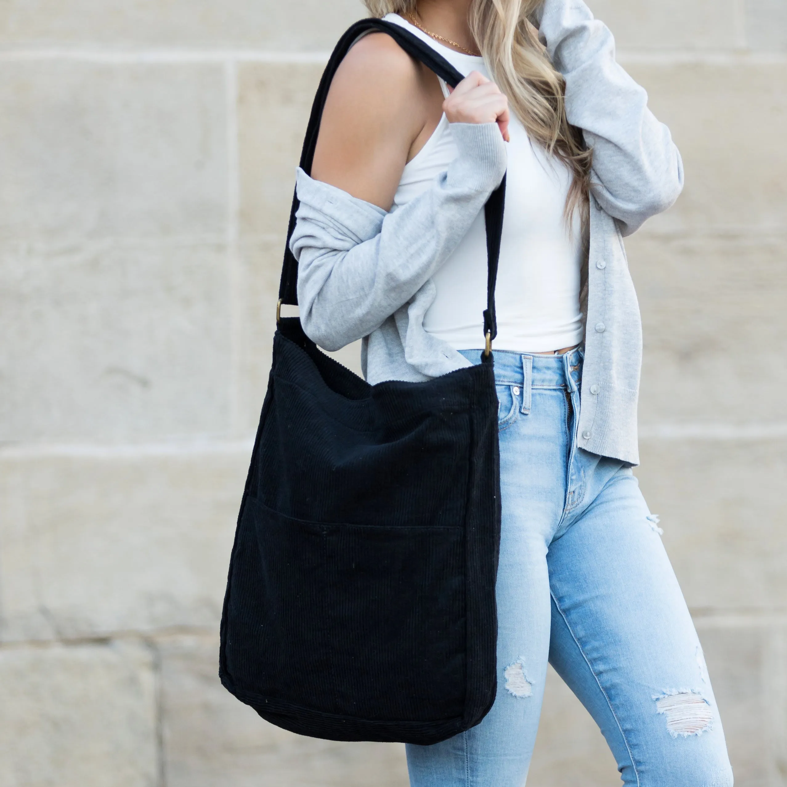 Corduroy Messenger Bag sold by Allis Corner product image thumbnail 5