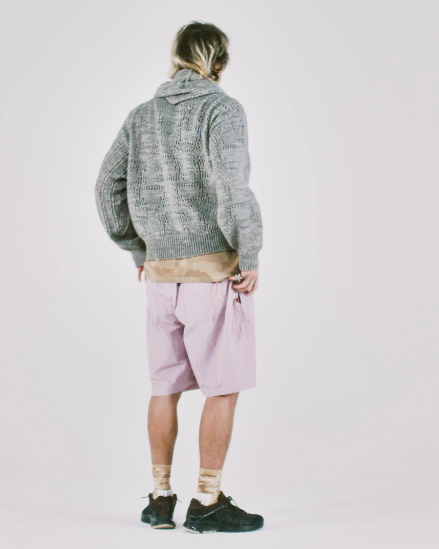 Pointelle Temple Patchwork Hoodie sold by ARIES product image thumbnail 5