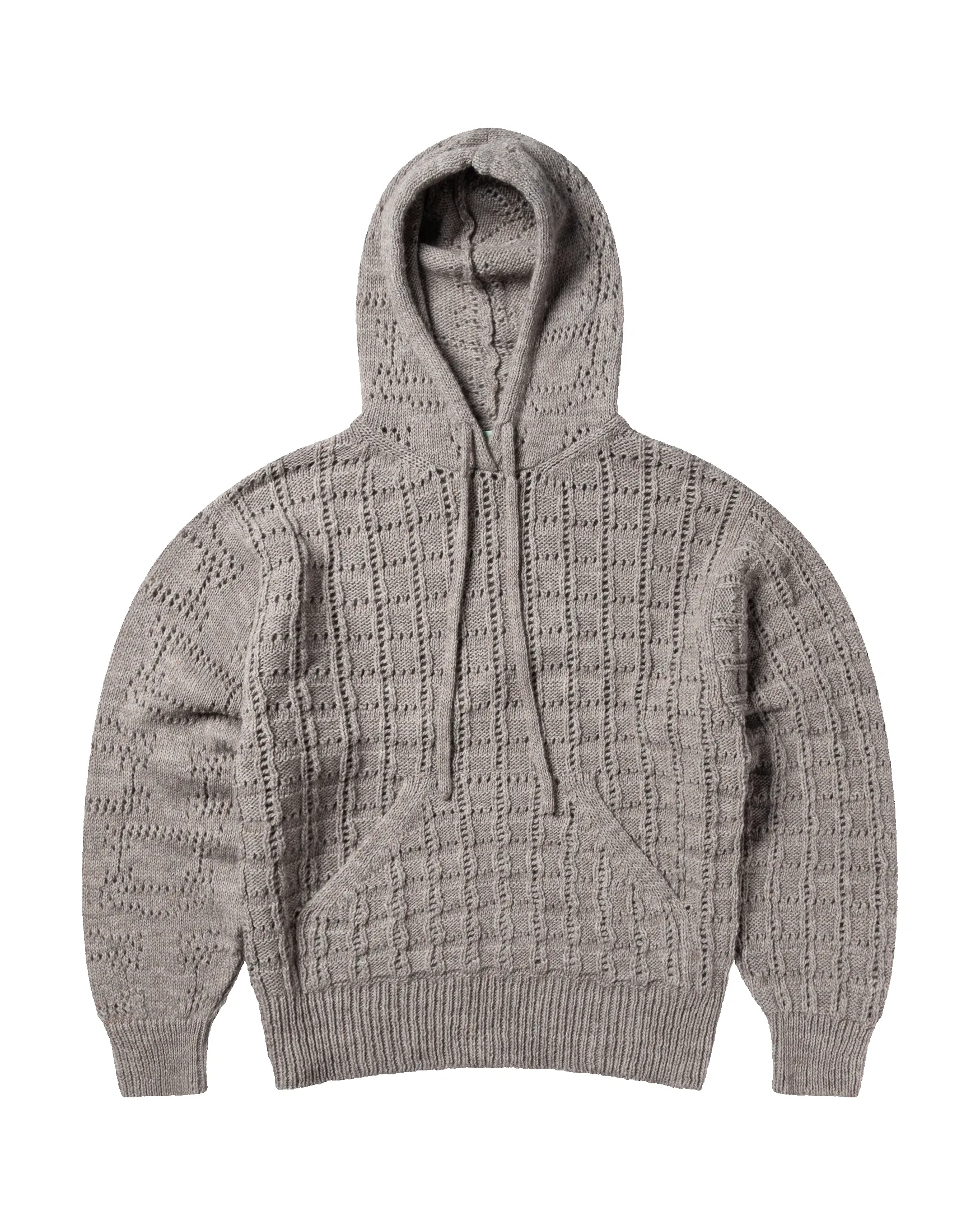 Pointelle Temple Patchwork Hoodie sold by ARIES