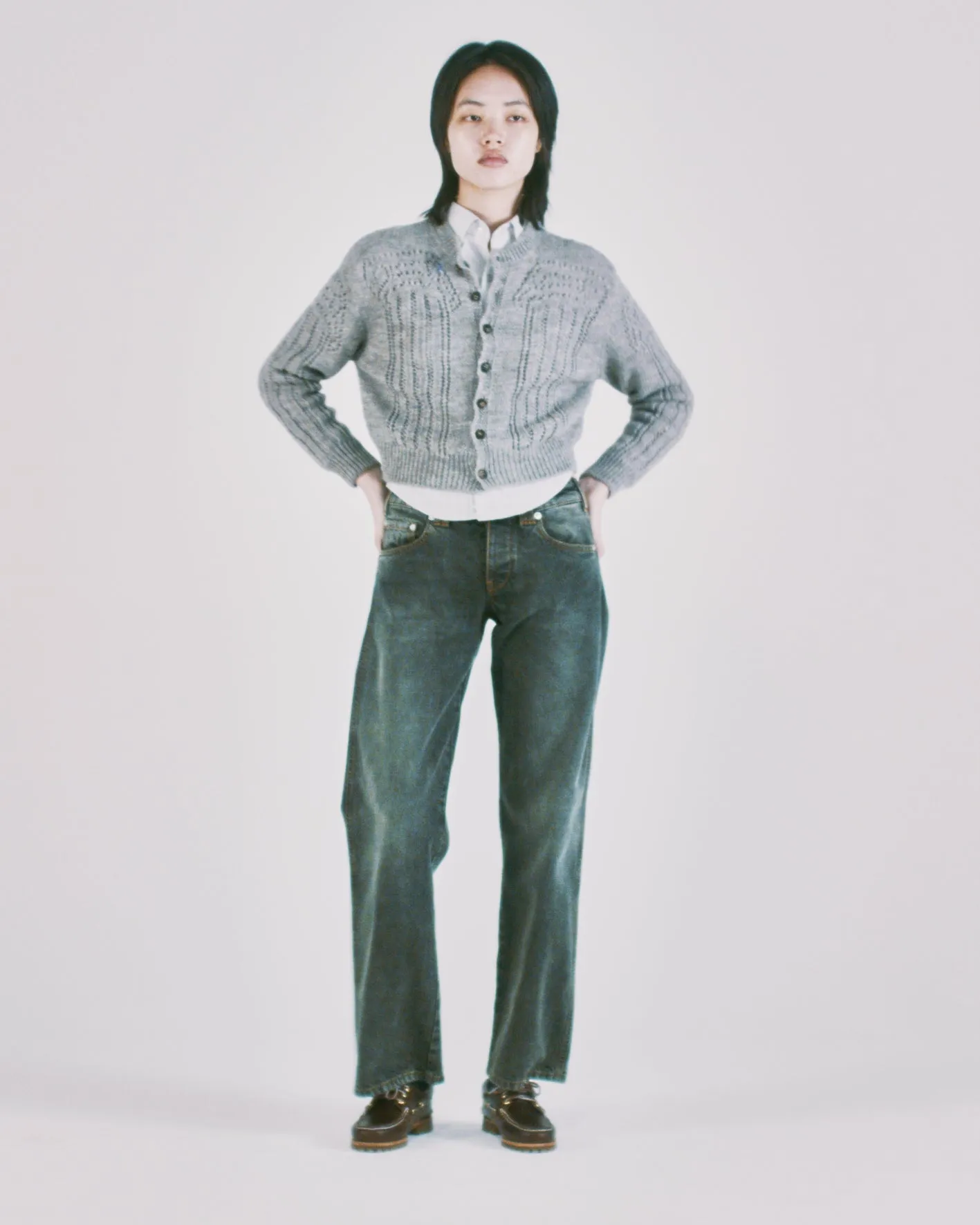 Pointelle Column Cardigan sold by ARIES product image thumbnail 2