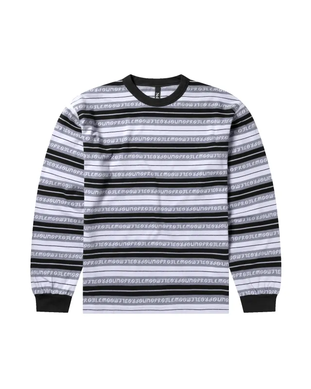 Jacquard Stripe LS Tee made by No Problemo
