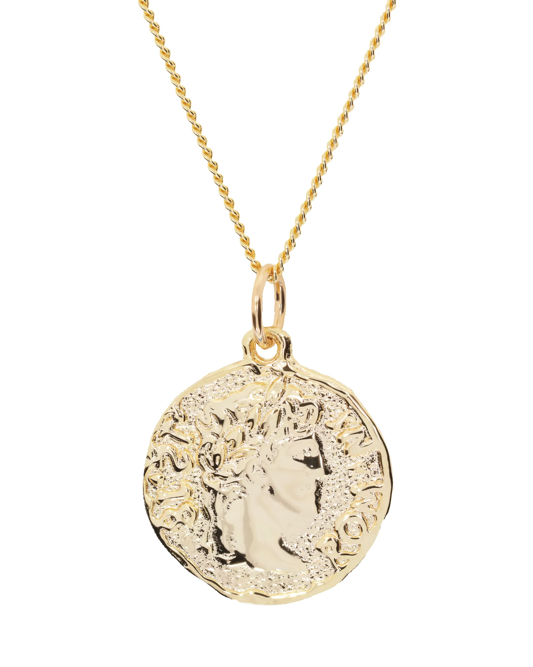 Chain Necklace With Roman Coin Pendant sold by ARIES