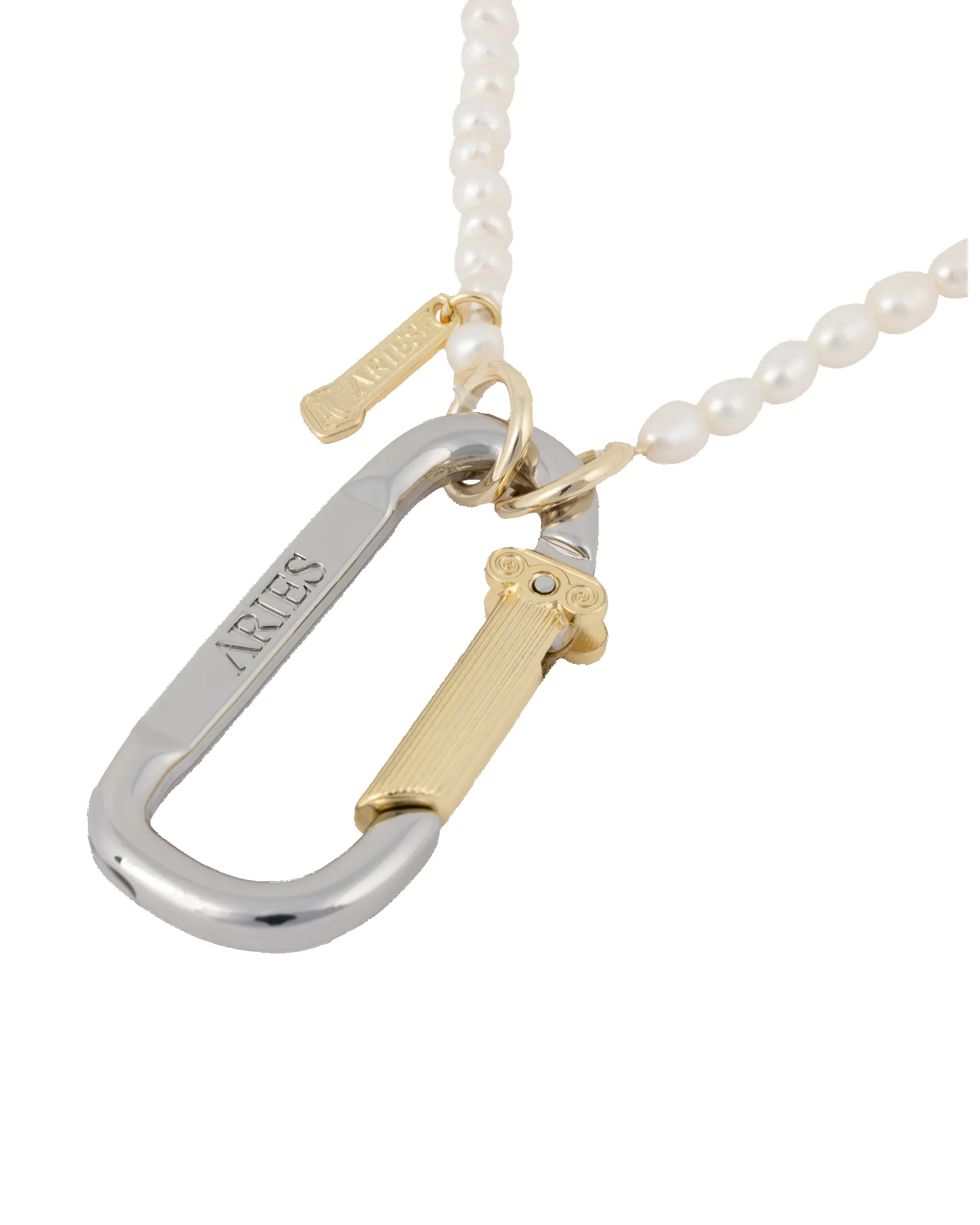 Mini Carabiner Pearl Necklace sold by ARIES product image thumbnail 2