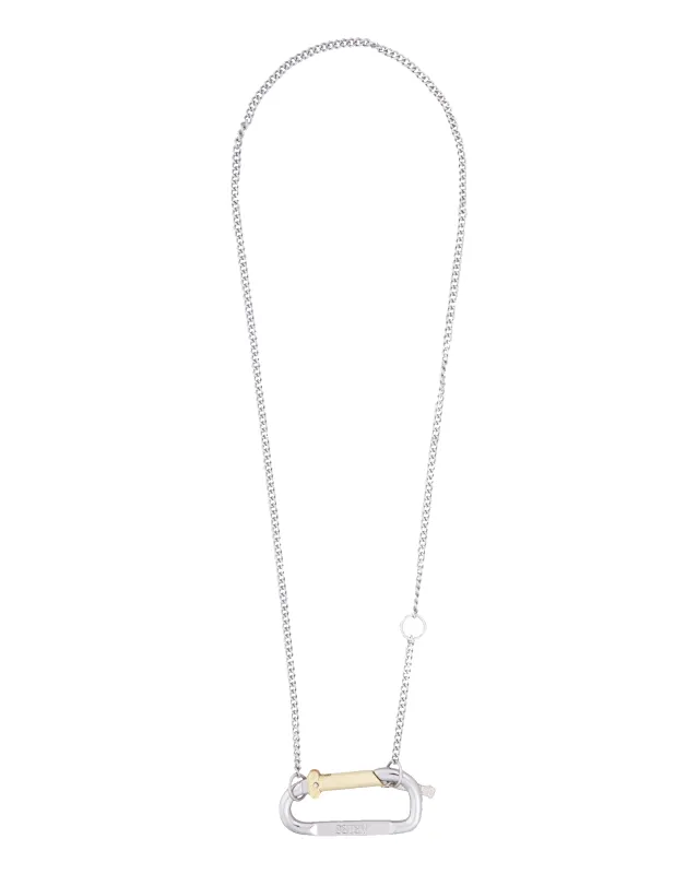 Mini Carabiner Chain Necklace made by ARIES