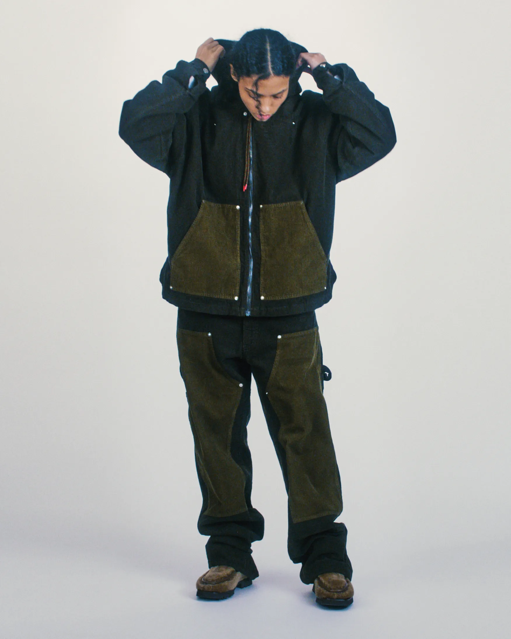 Washed Cord Carpenter Jacket sold by ARIES product image thumbnail 2