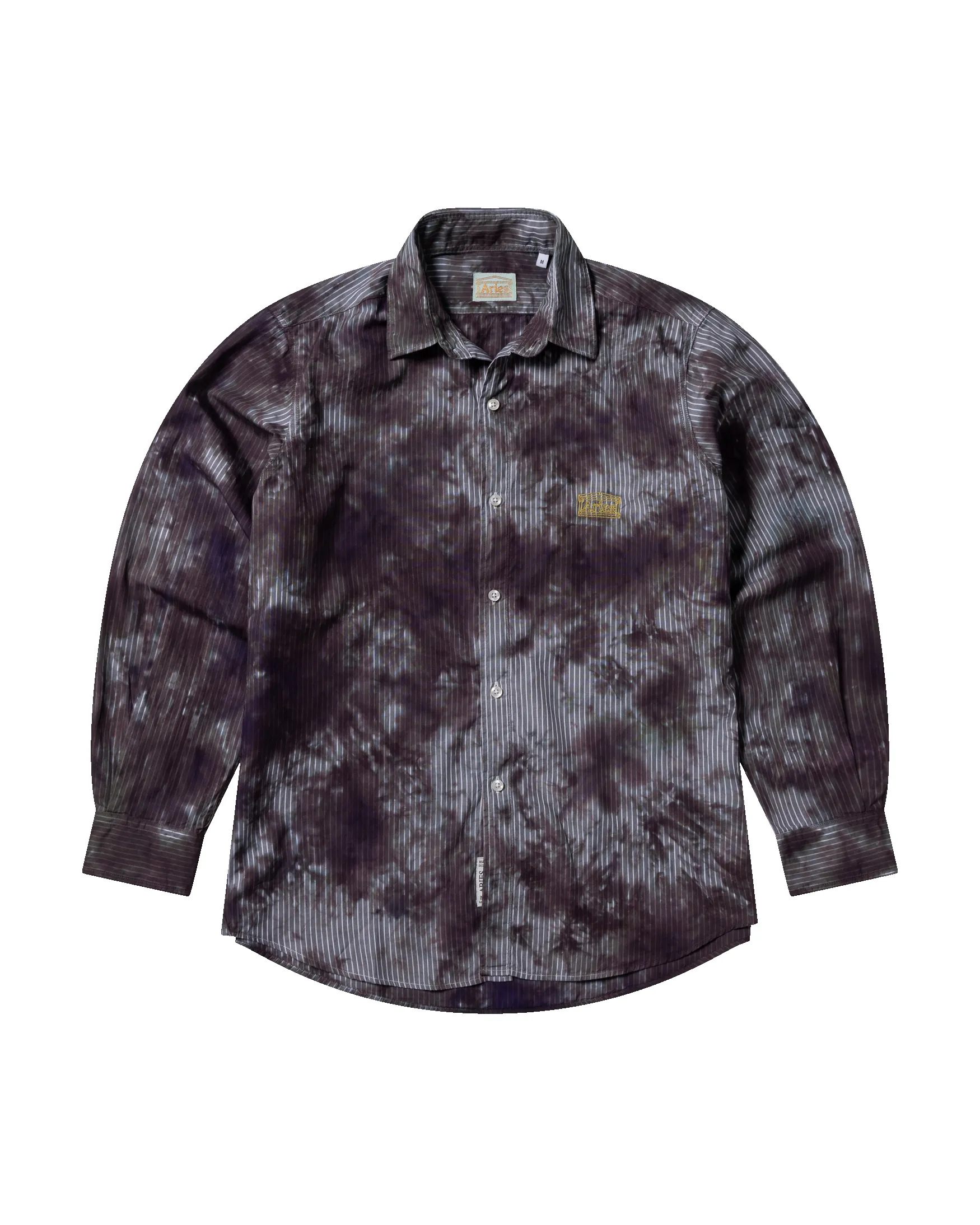 Tie Dye Stripe Poplin Shirt sold by ARIES