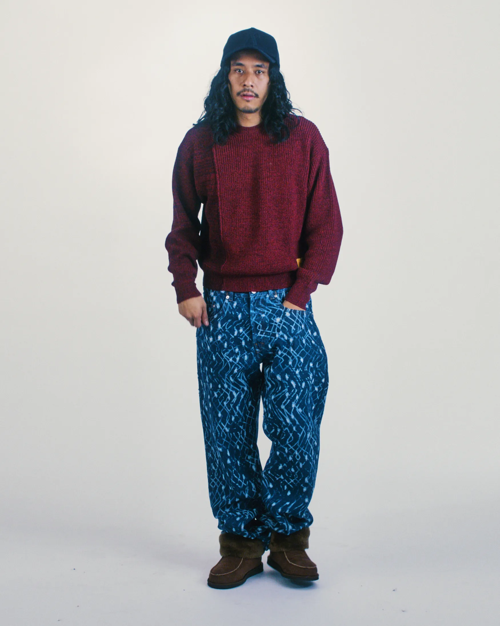 Bi-colour Fisherman Sweater sold by ARIES product image thumbnail 2