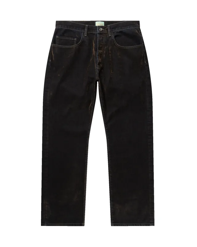 Worn Flock Batten Jean made by ARIES