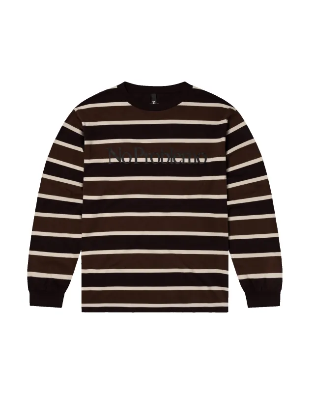 No Problemo Striped LS Tee sold by ARIES