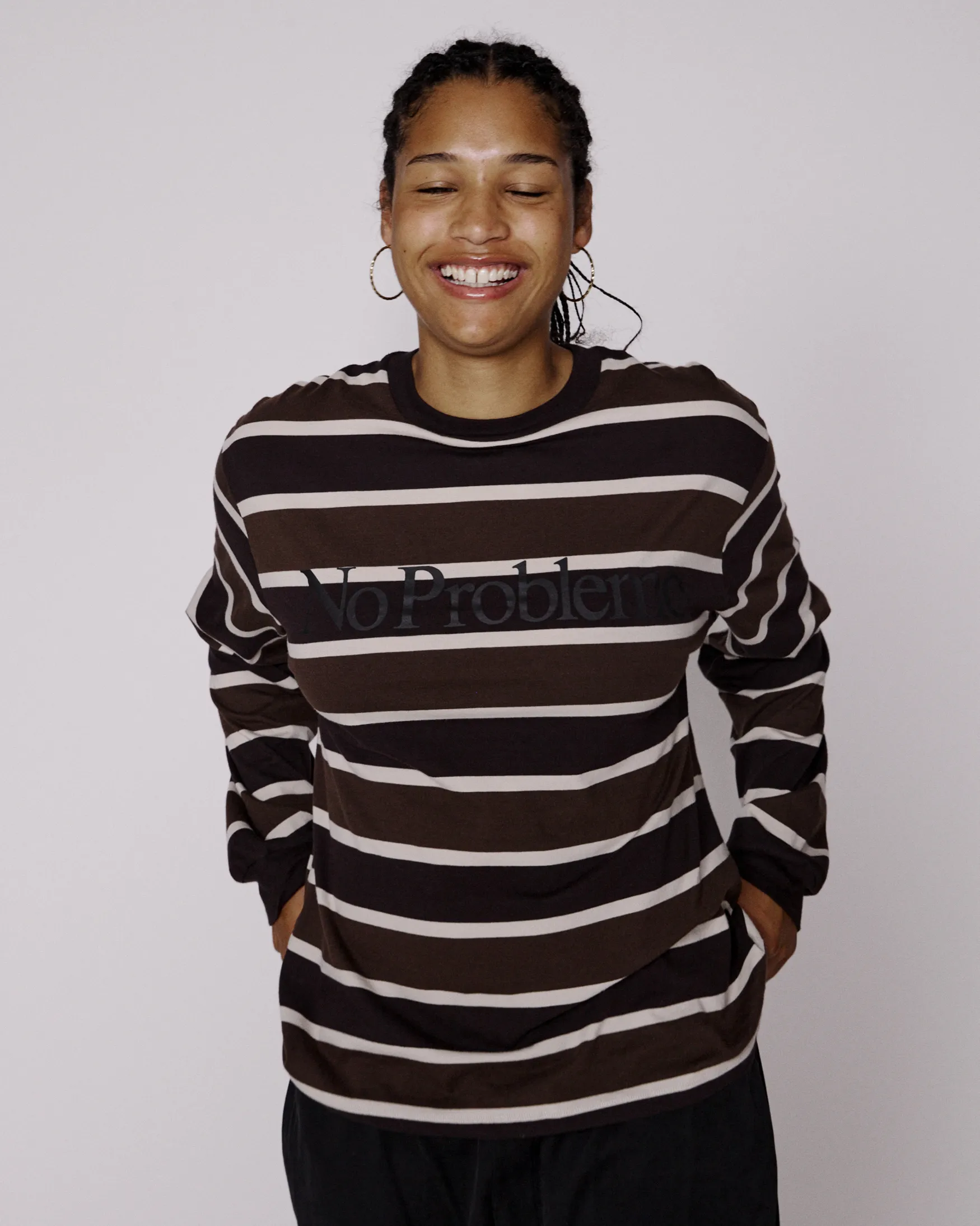 No Problemo Striped LS Tee sold by ARIES product image thumbnail 2