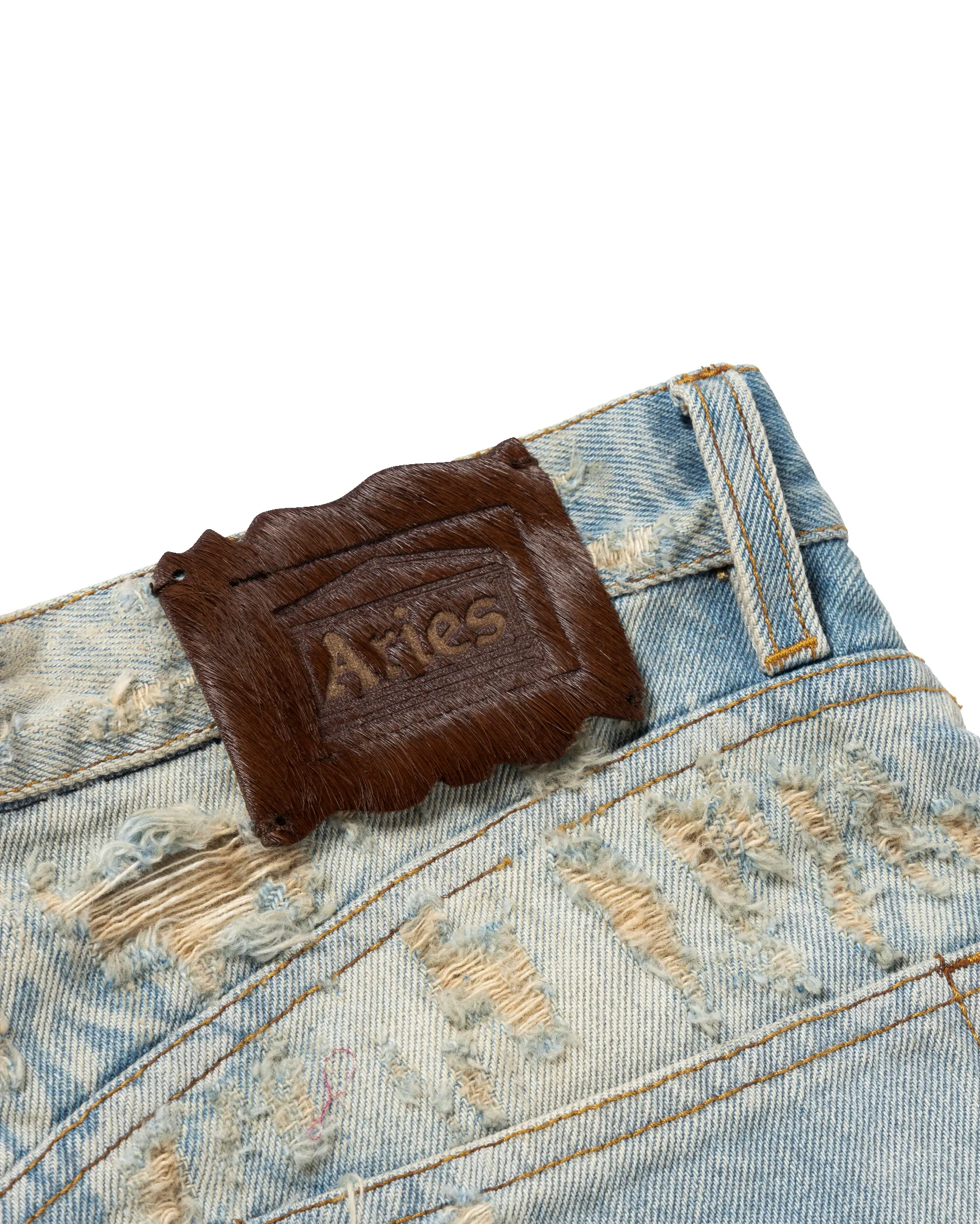 Destroyed Lace Batten Jeans sold by ARIES product image thumbnail 5