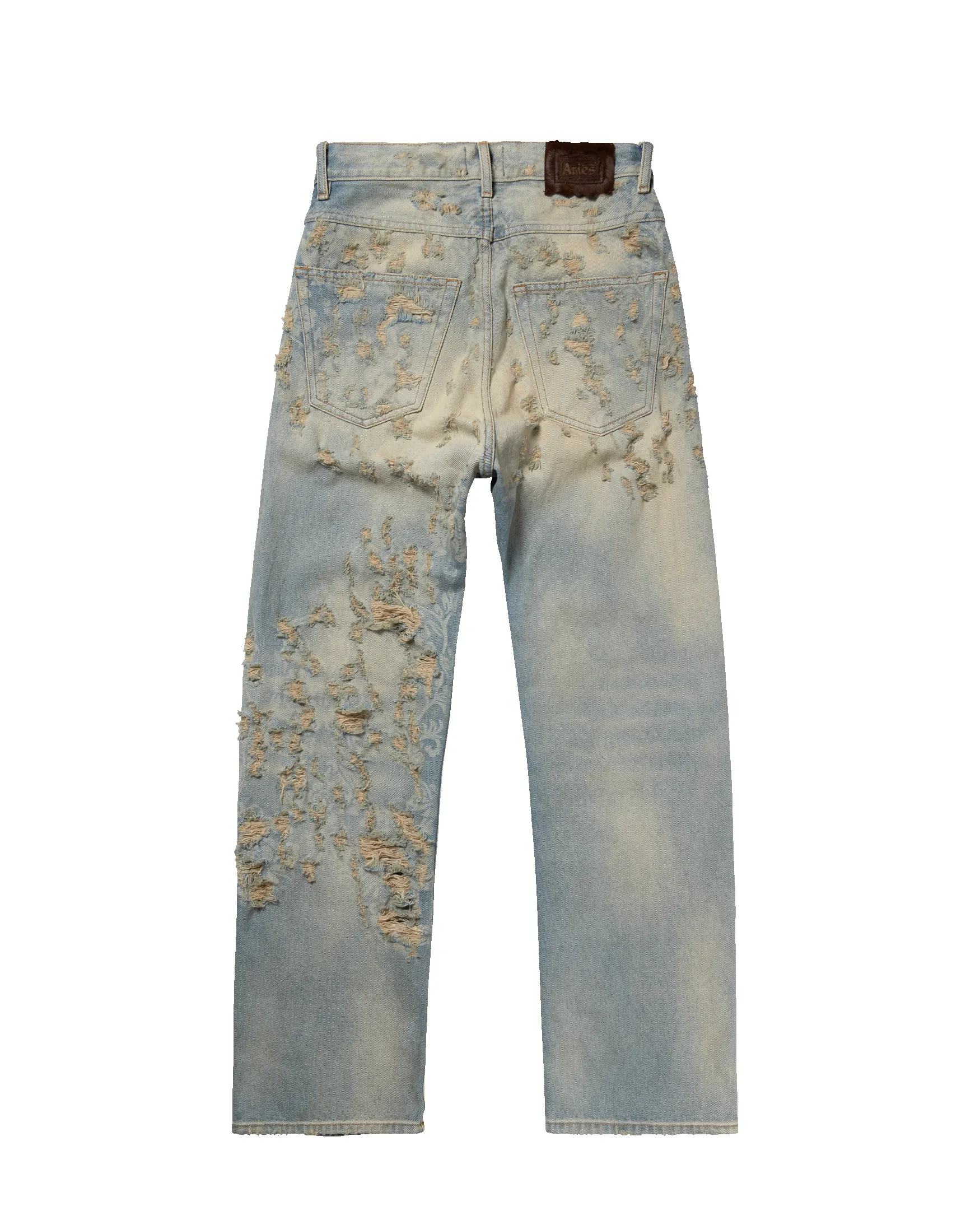 Destroyed Lace Batten Jeans sold by ARIES product image thumbnail 4