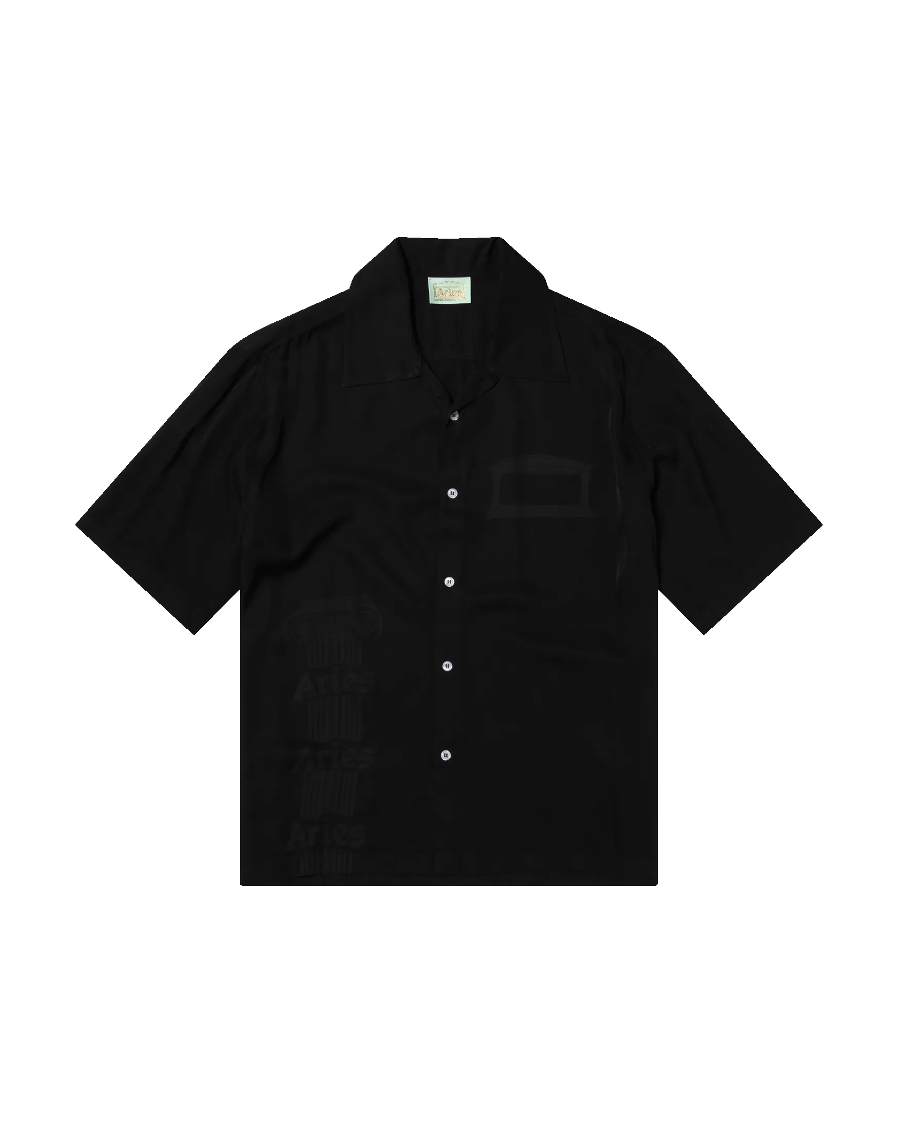 Ancient Column Satin Viscose Hawaiian Shirt sold by ARIES