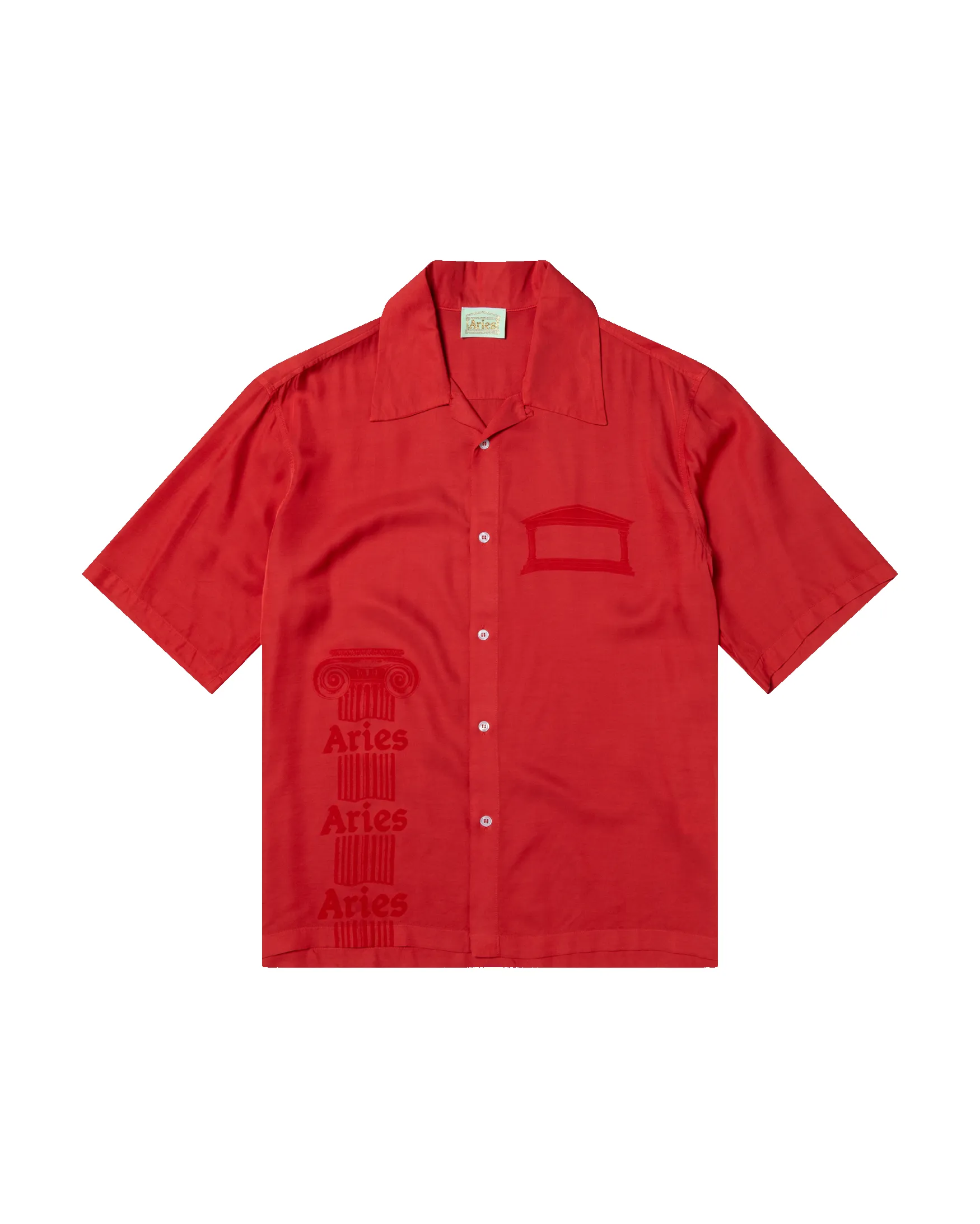 Ancient Column Satin Viscose Hawaiian Shirt sold by ARIES