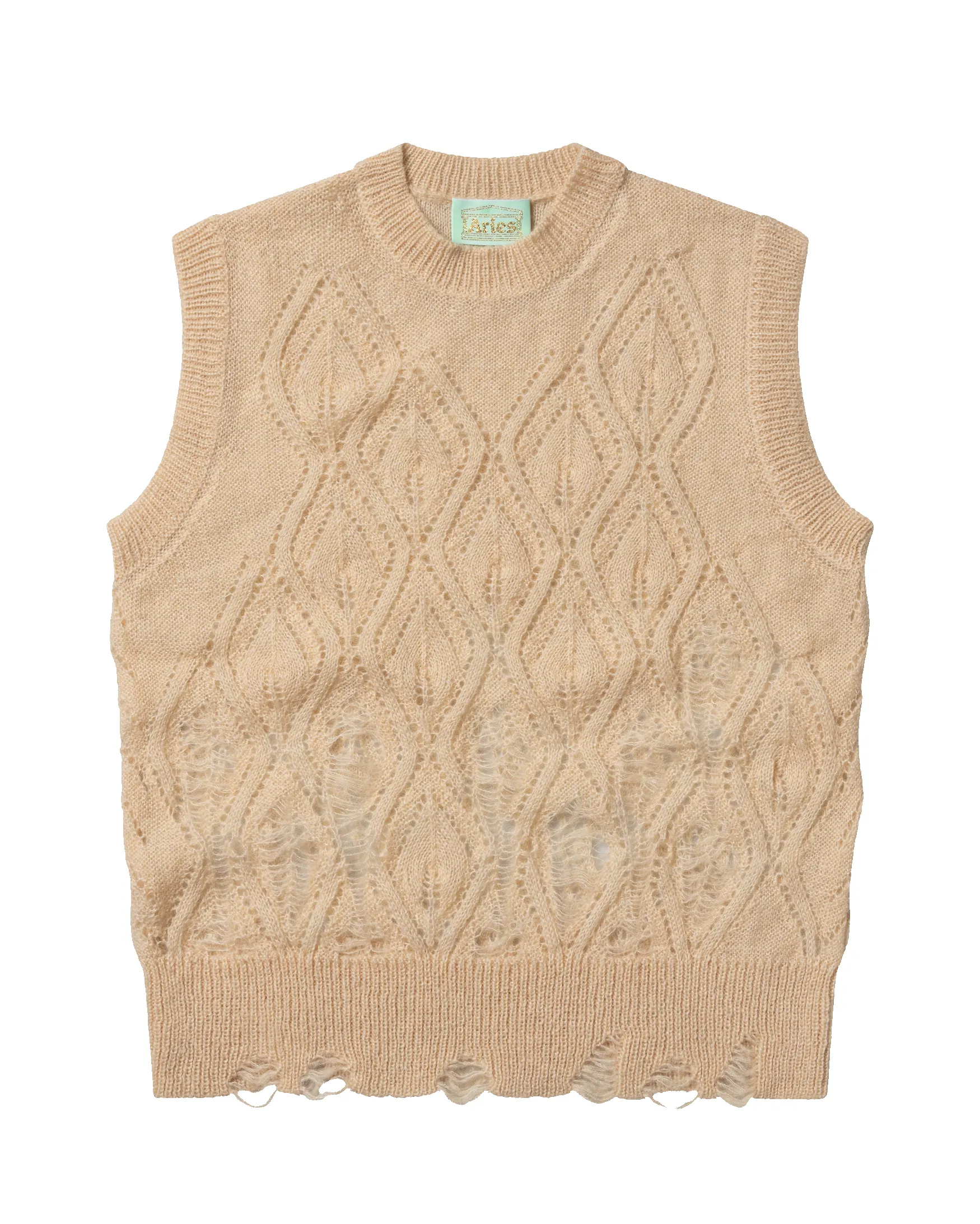 Lace Leaf and Ladders Mohair Vest sold by ARIES product image thumbnail 3