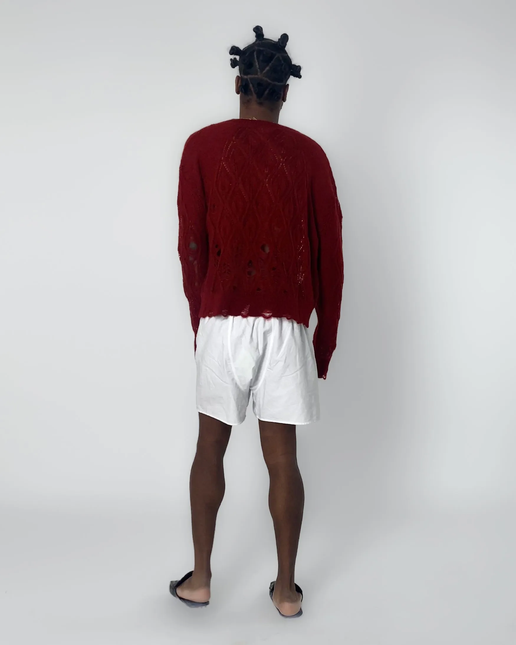 Lace Leaf and Ladders Mohair Cardigan sold by ARIES product image thumbnail 4