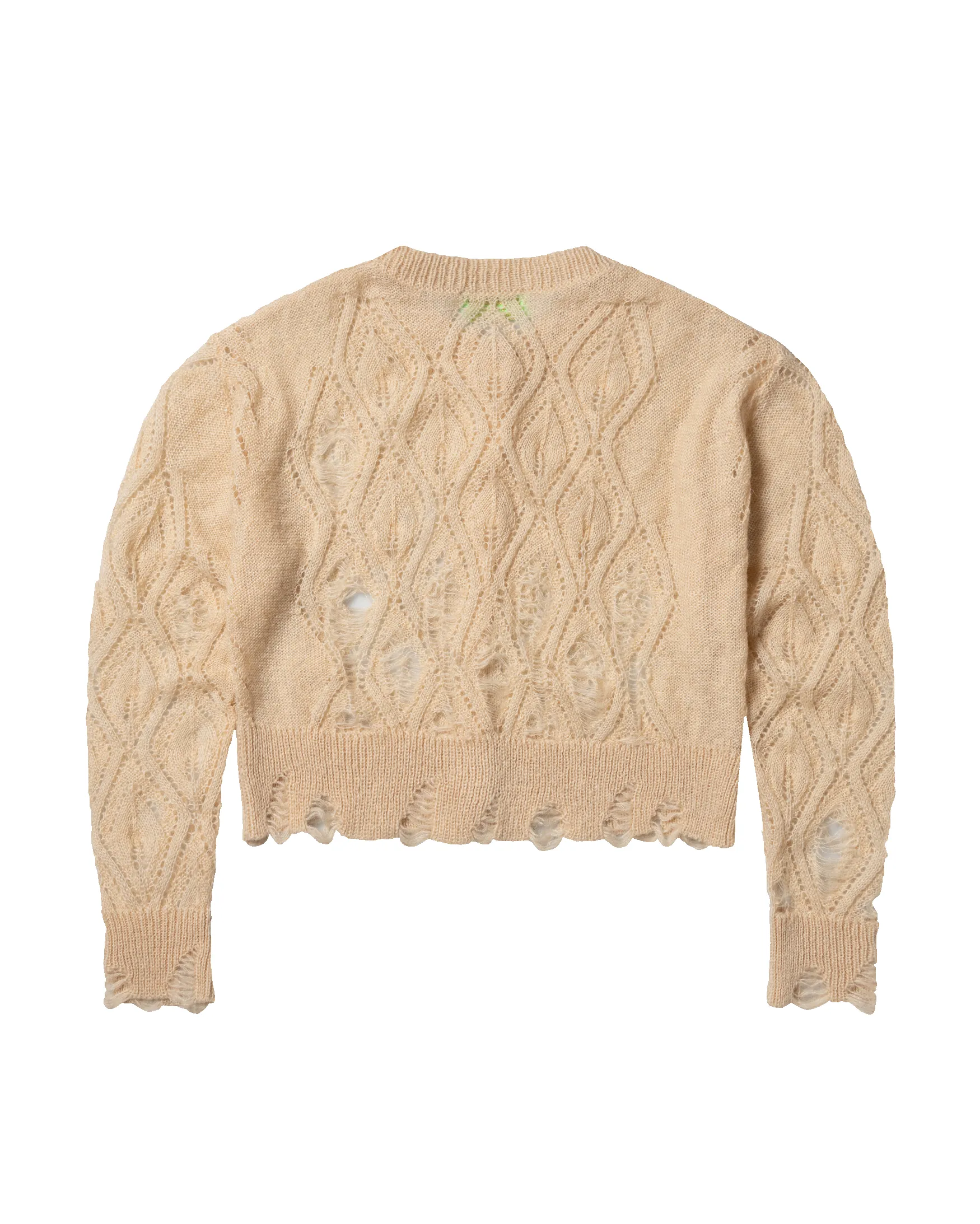 Lace Leaf and Ladders Mohair Cardigan sold by ARIES product image thumbnail 3