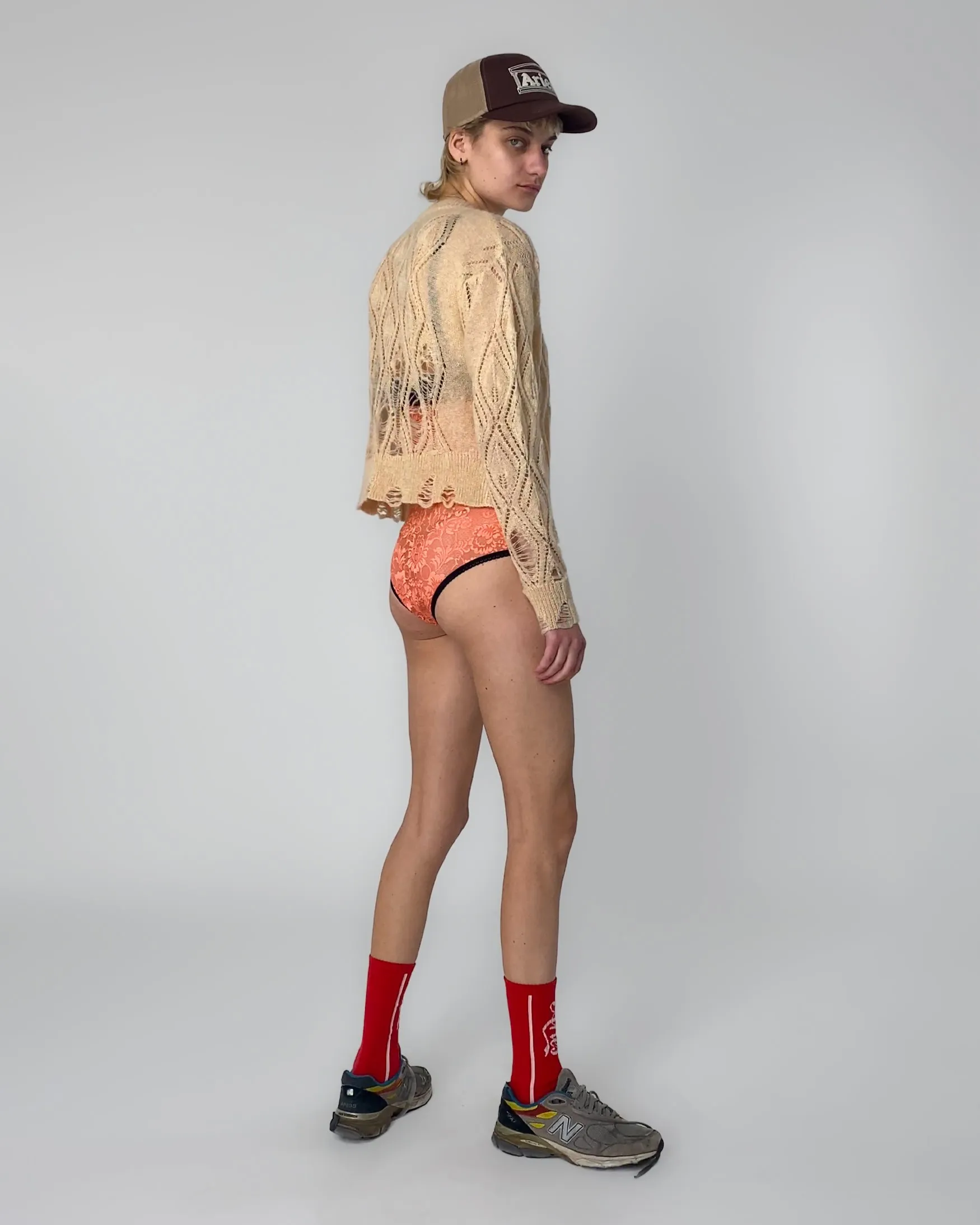 Lace Leaf and Ladders Mohair Cardigan sold by ARIES product image thumbnail 4