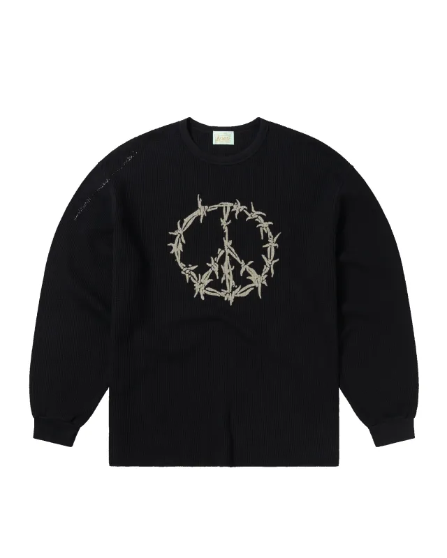 Peace Press Gothic Waffle LS Tee made by ARIES