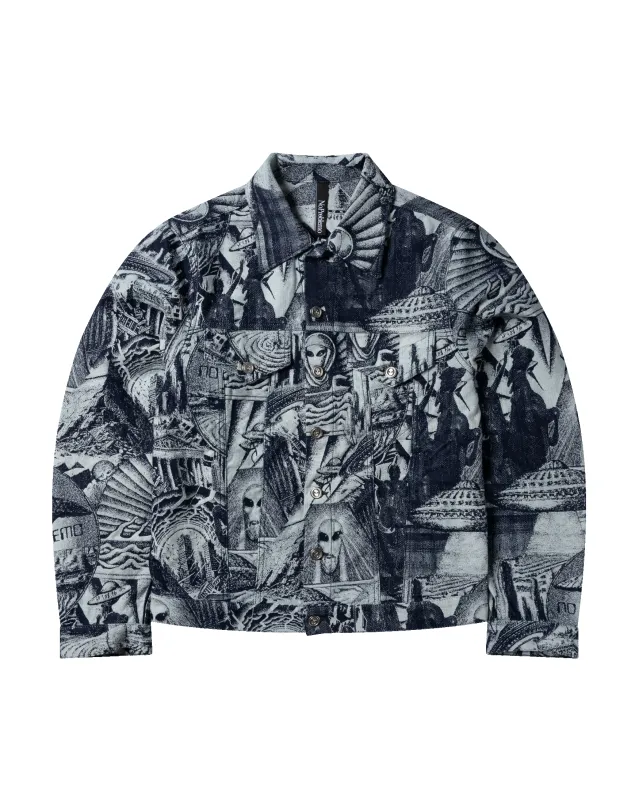 Apocalypse Jacquard Trucker Jacket made by No Problemo