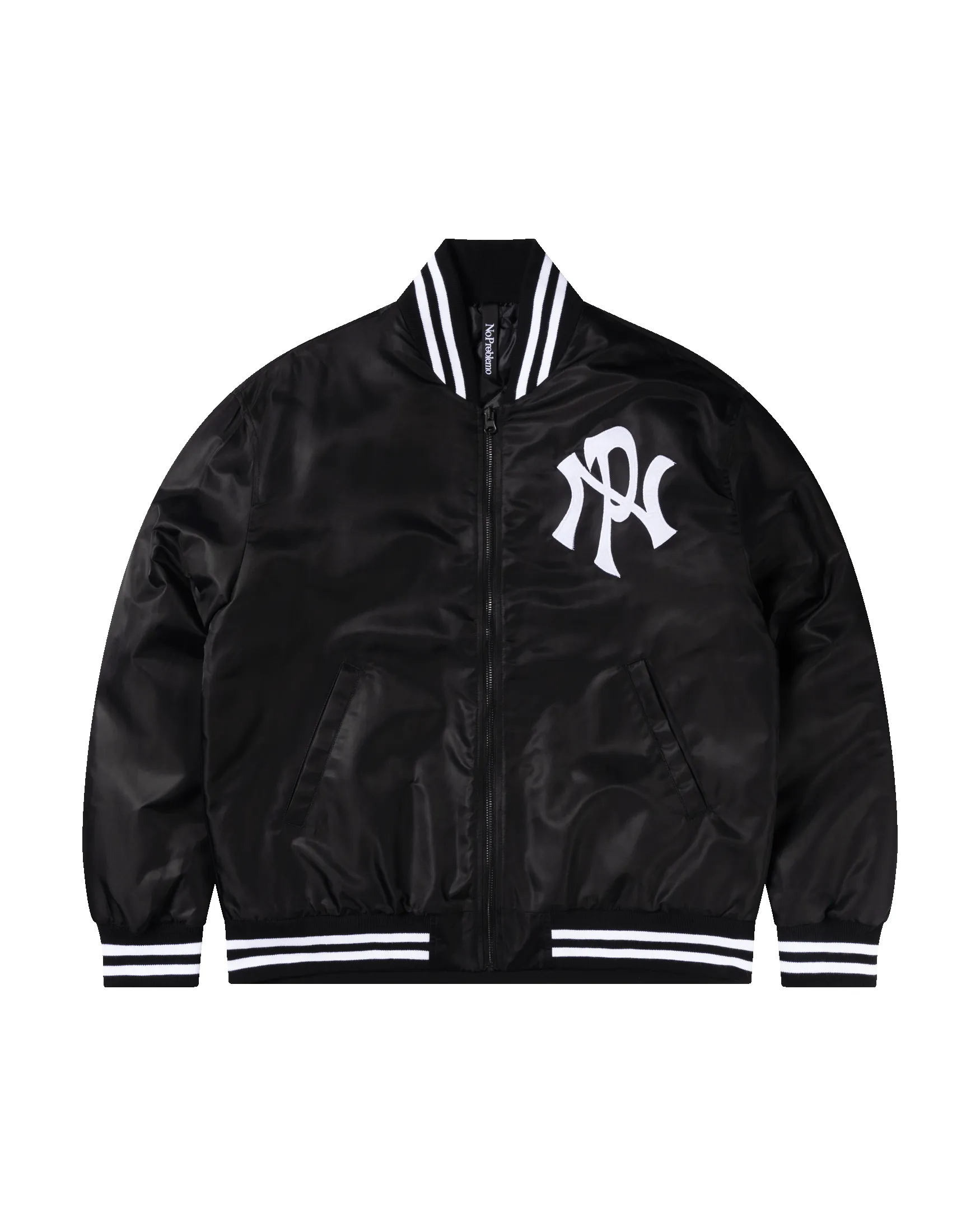NYP Nylon Varsity Jacket sold by ARIES