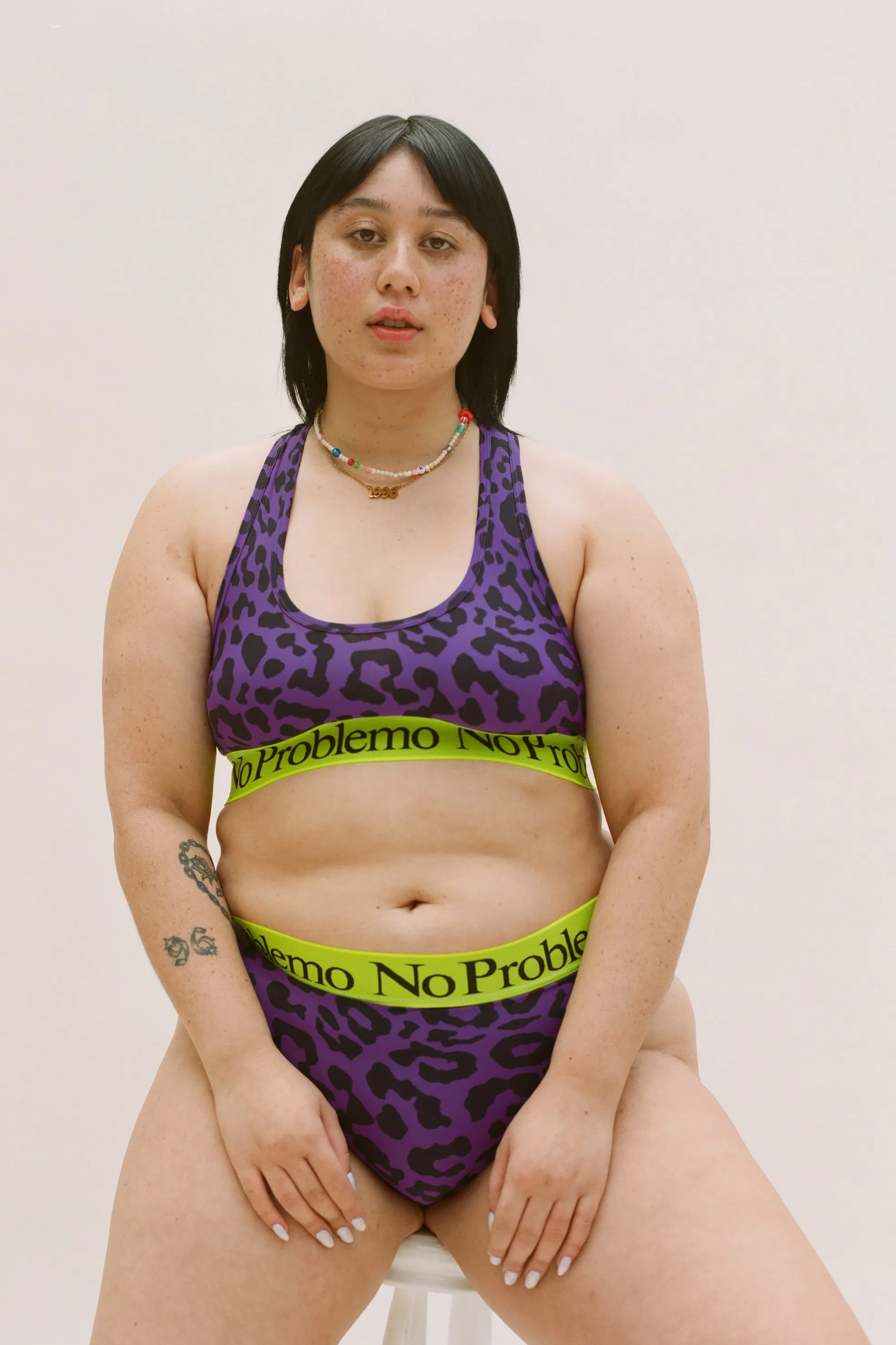 Leopard Sports Bra sold by ARIES product image thumbnail 4